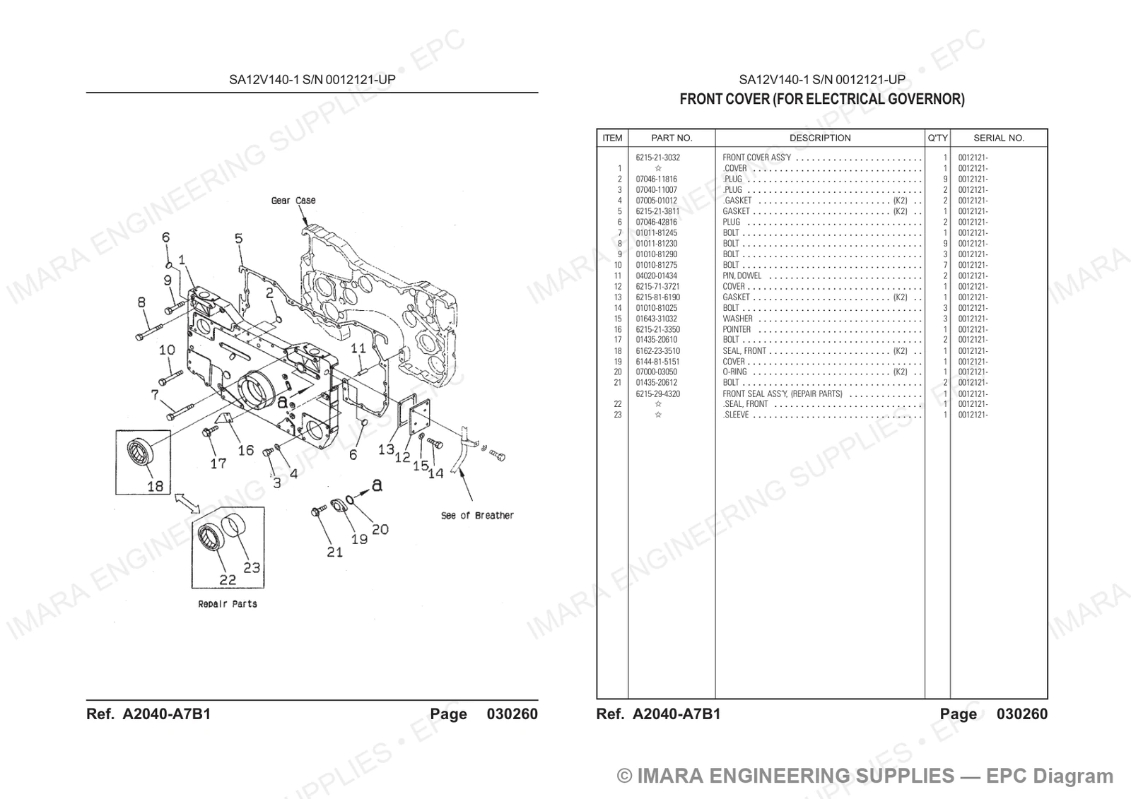 Komatsu HD785-5 Parts Diagram