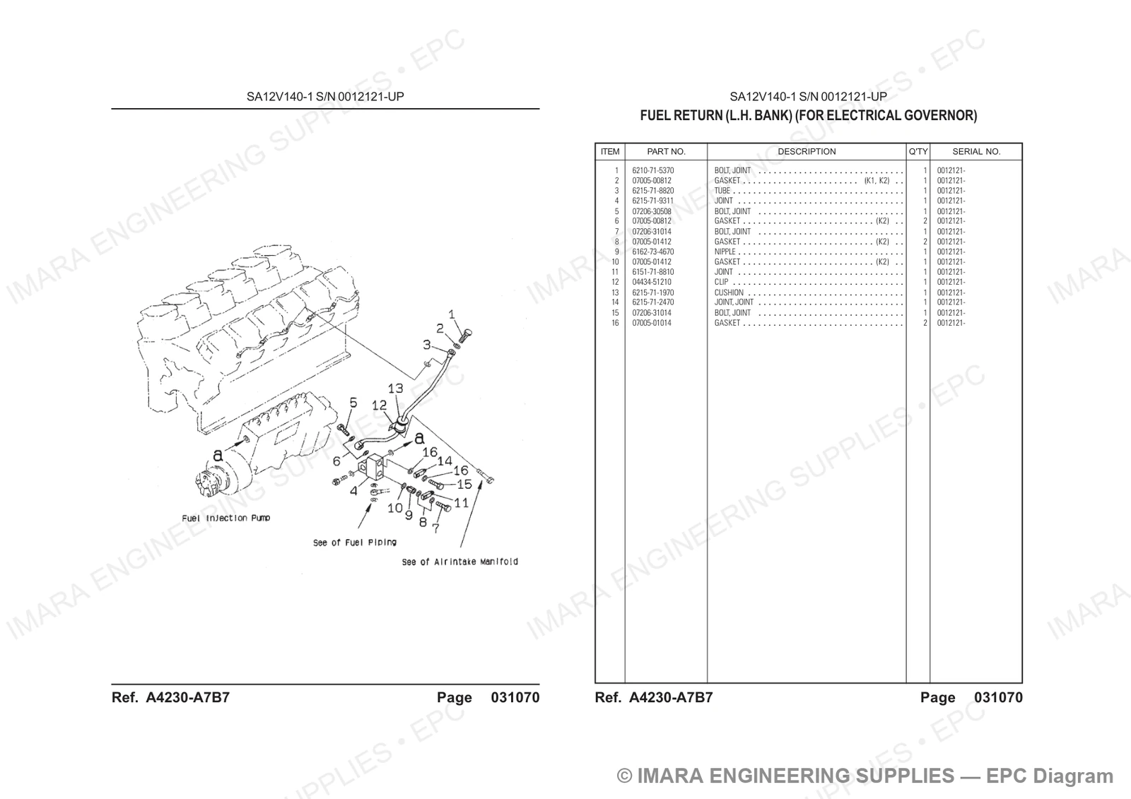 Komatsu HD785-5 Parts Diagram