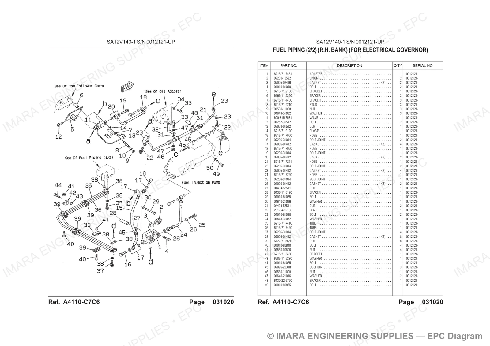 Komatsu HD785-5 Parts Diagram