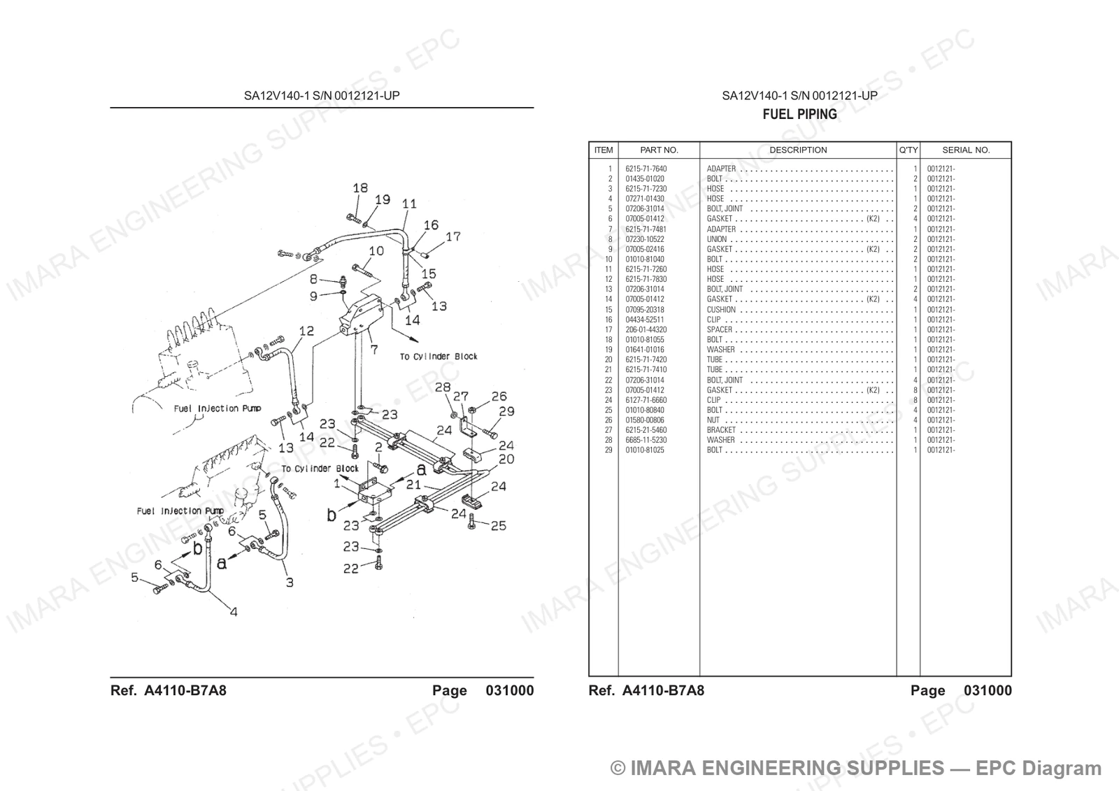 Komatsu HD785-5 Parts Diagram