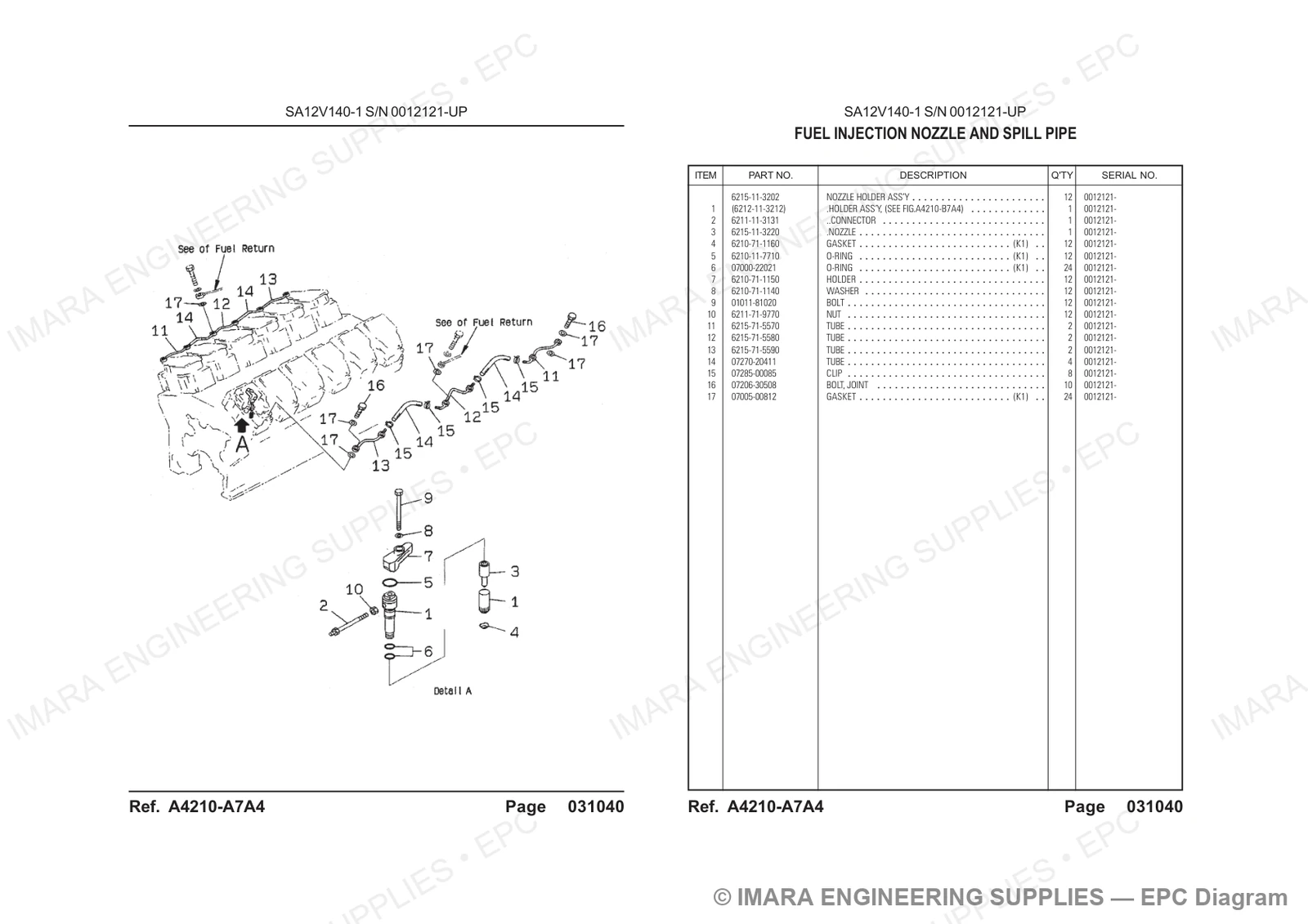 Komatsu HD785-5 Parts Diagram
