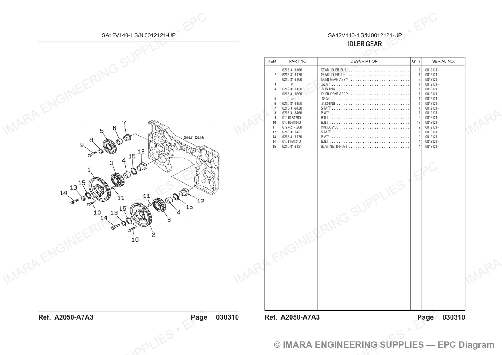 Komatsu HD785-5 Parts Diagram