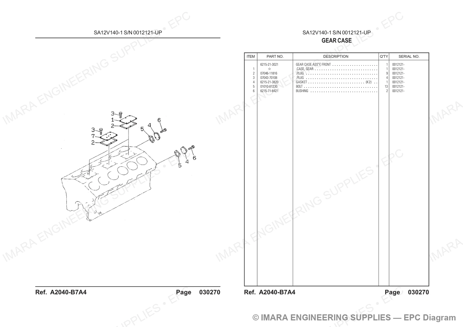 Komatsu HD785-5 Parts Diagram