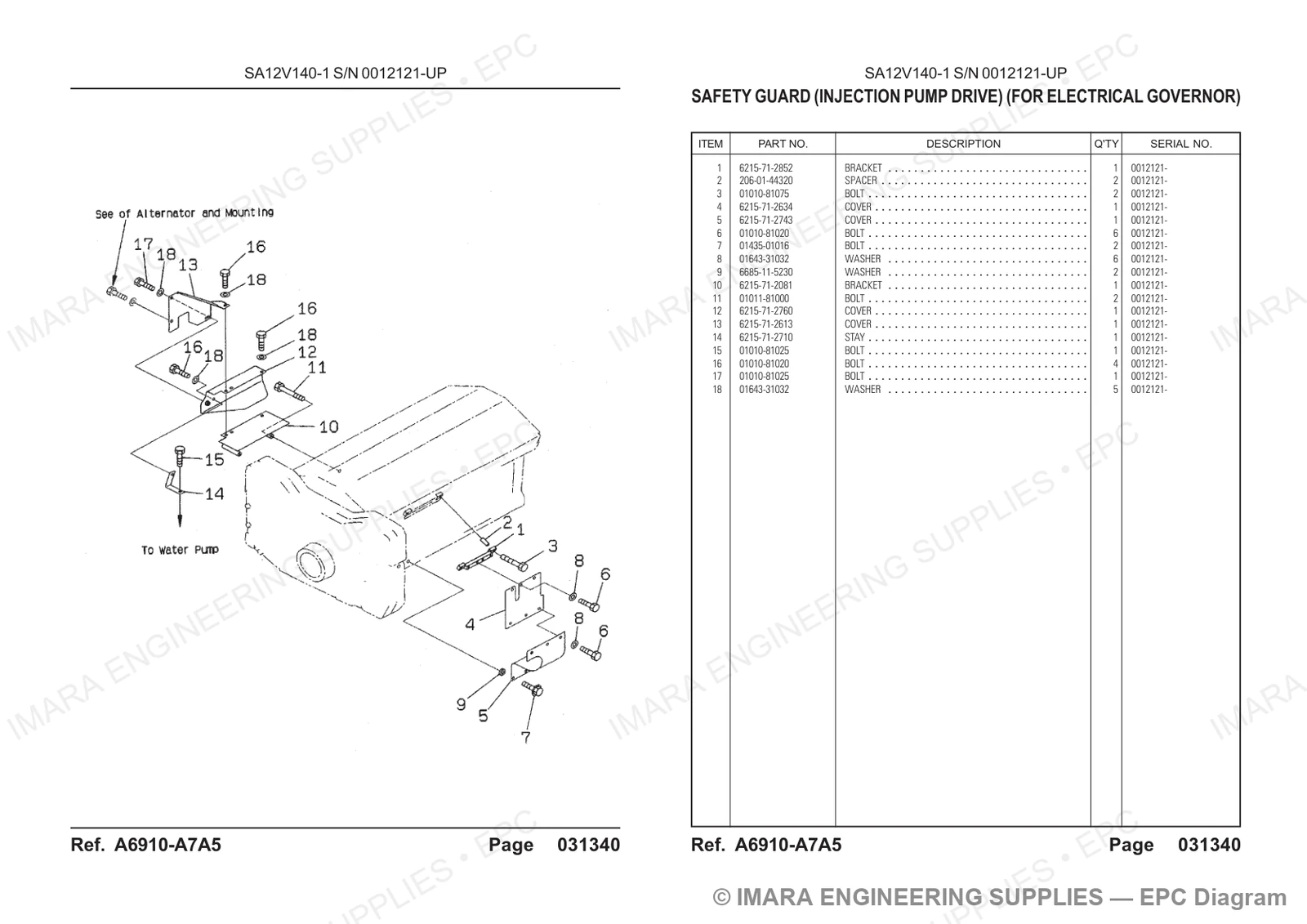 Komatsu HD785-5 Parts Diagram