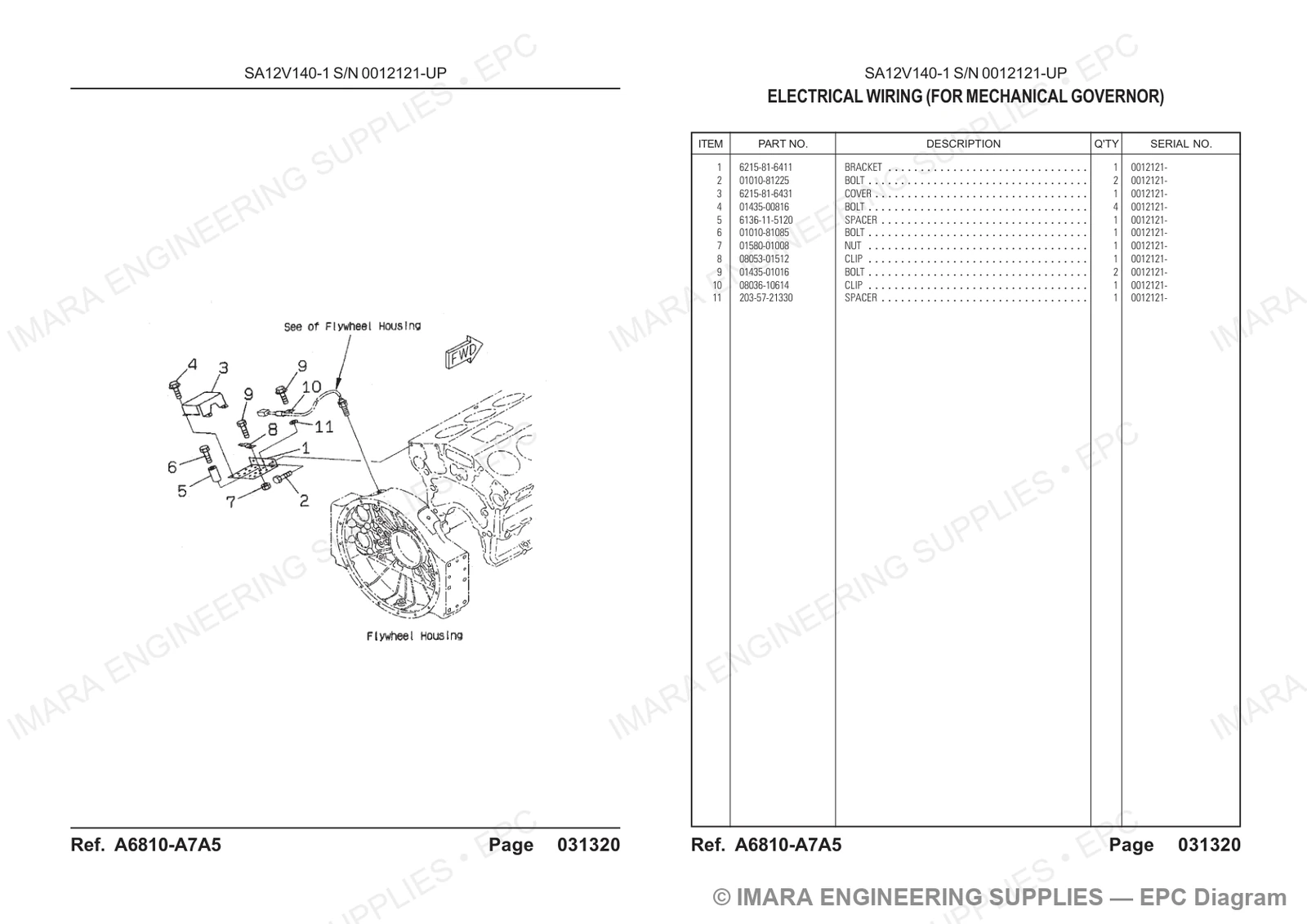 Komatsu HD785-5 Parts Diagram