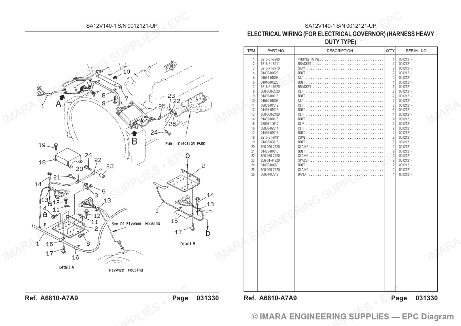 Komatsu HD785-5 Parts Diagram
