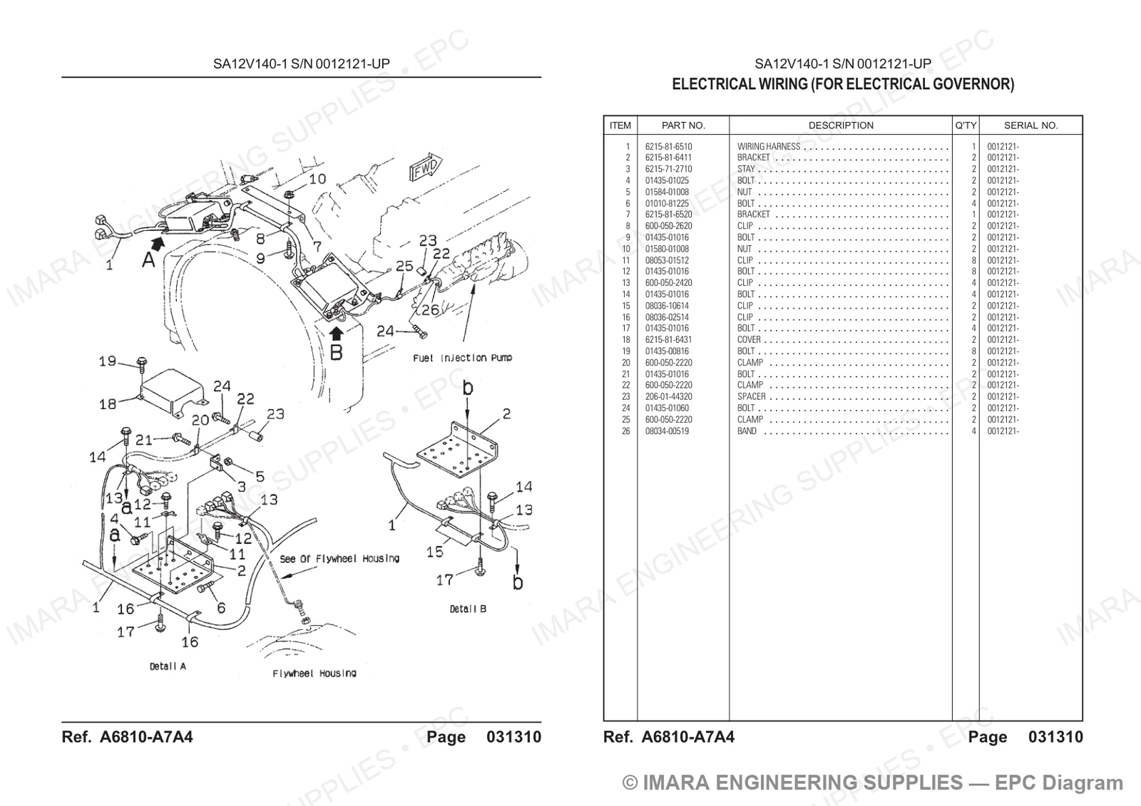 Komatsu HD785-5 Parts Diagram