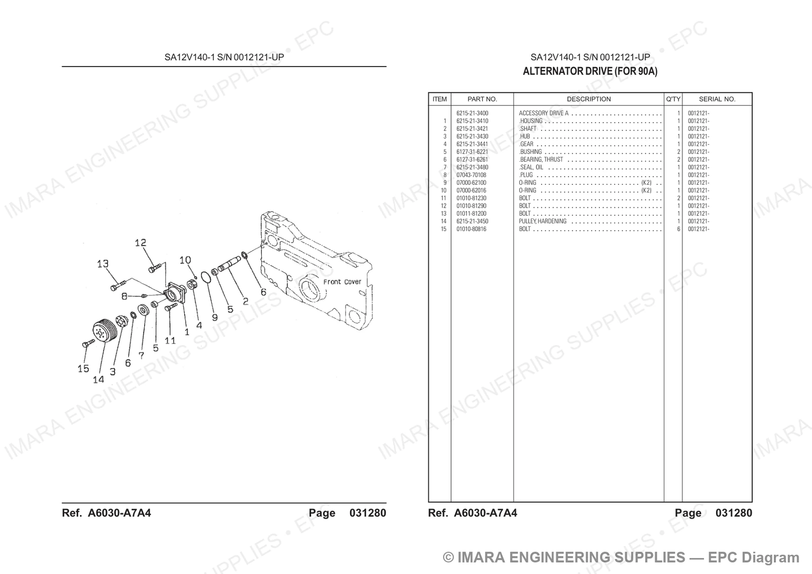 Komatsu HD785-5 Parts Diagram