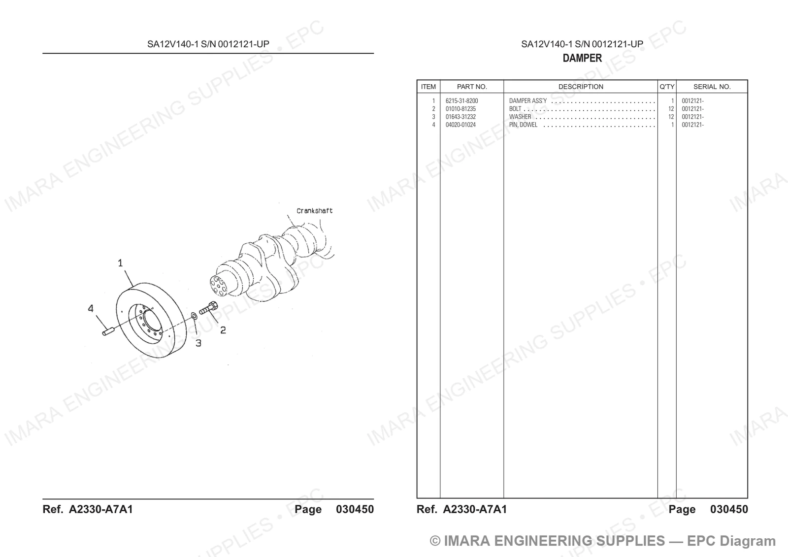 Komatsu HD785-5 Parts Diagram