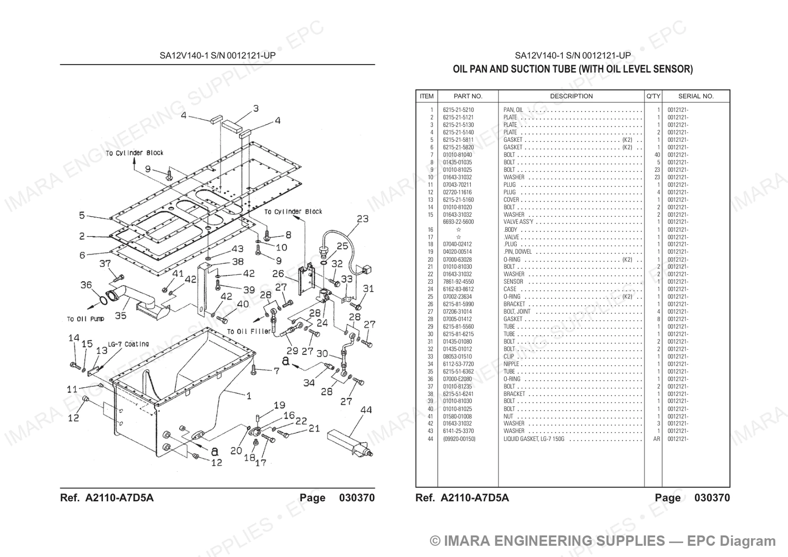 Komatsu HD785-5 Parts Diagram