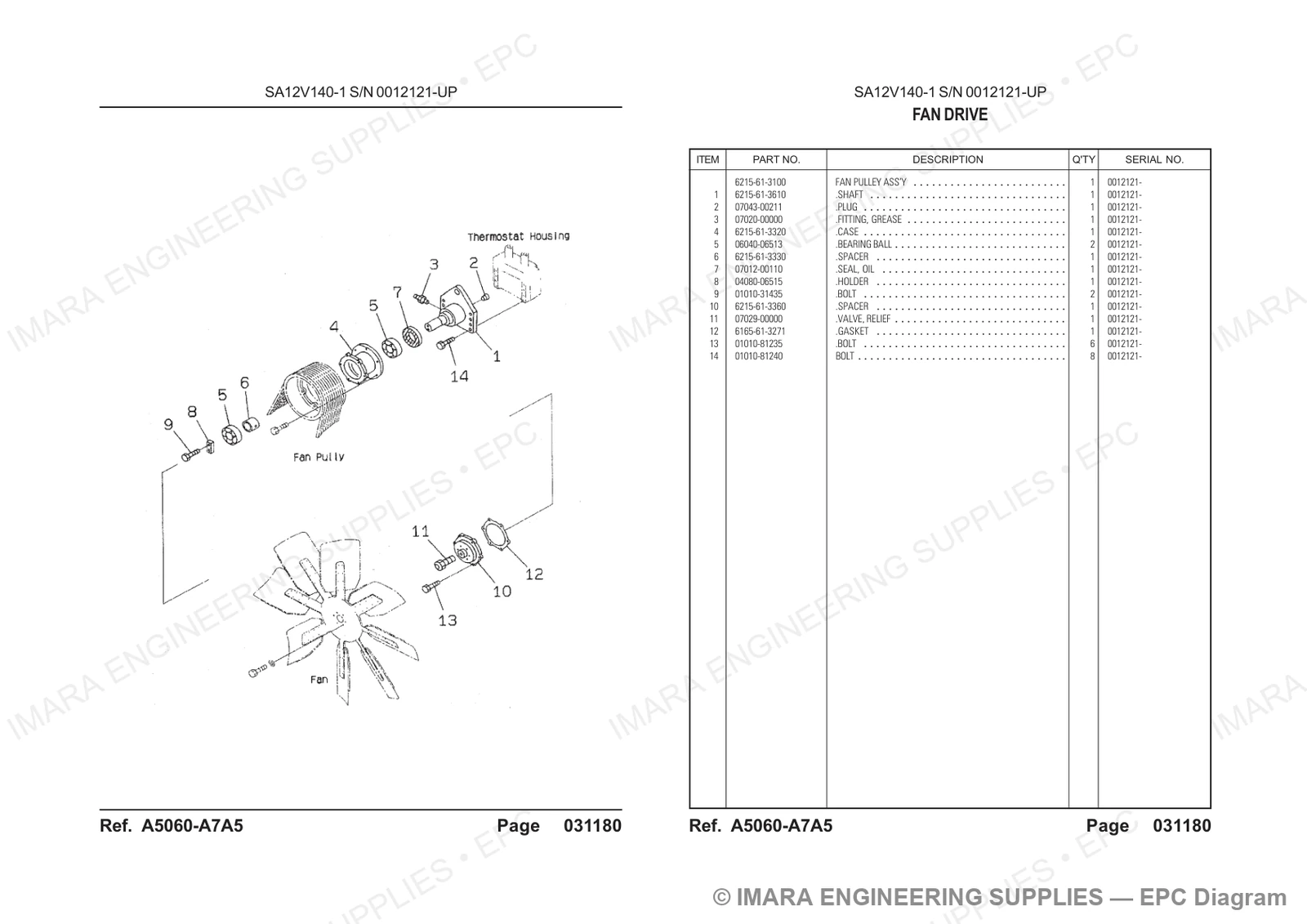 Komatsu HD785-5 Parts Diagram
