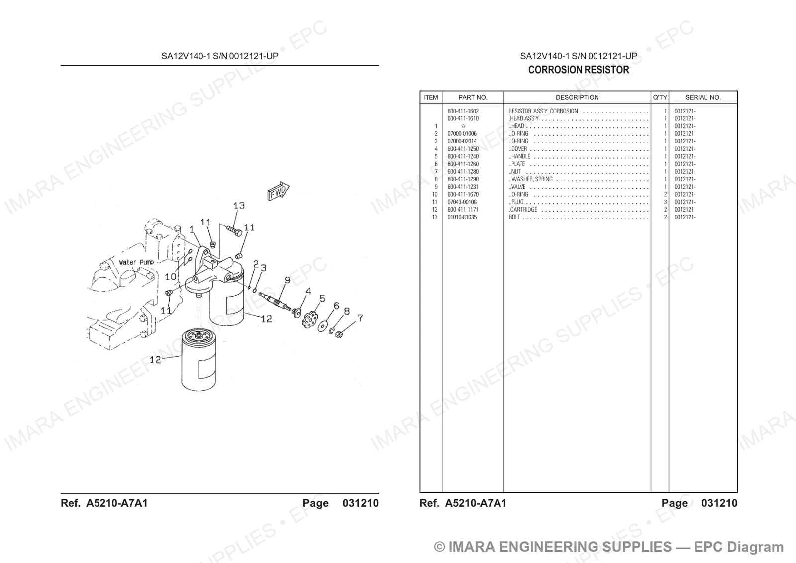 Komatsu HD785-5 Parts Diagram