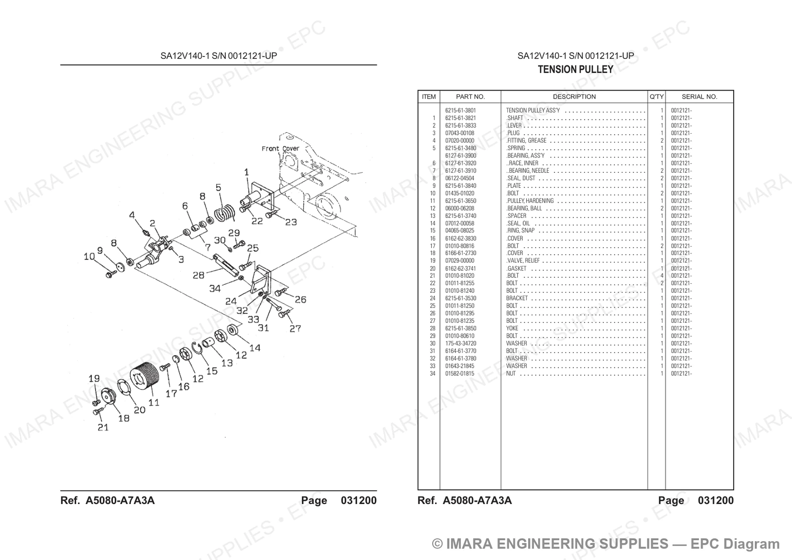 Komatsu HD785-5 Parts Diagram