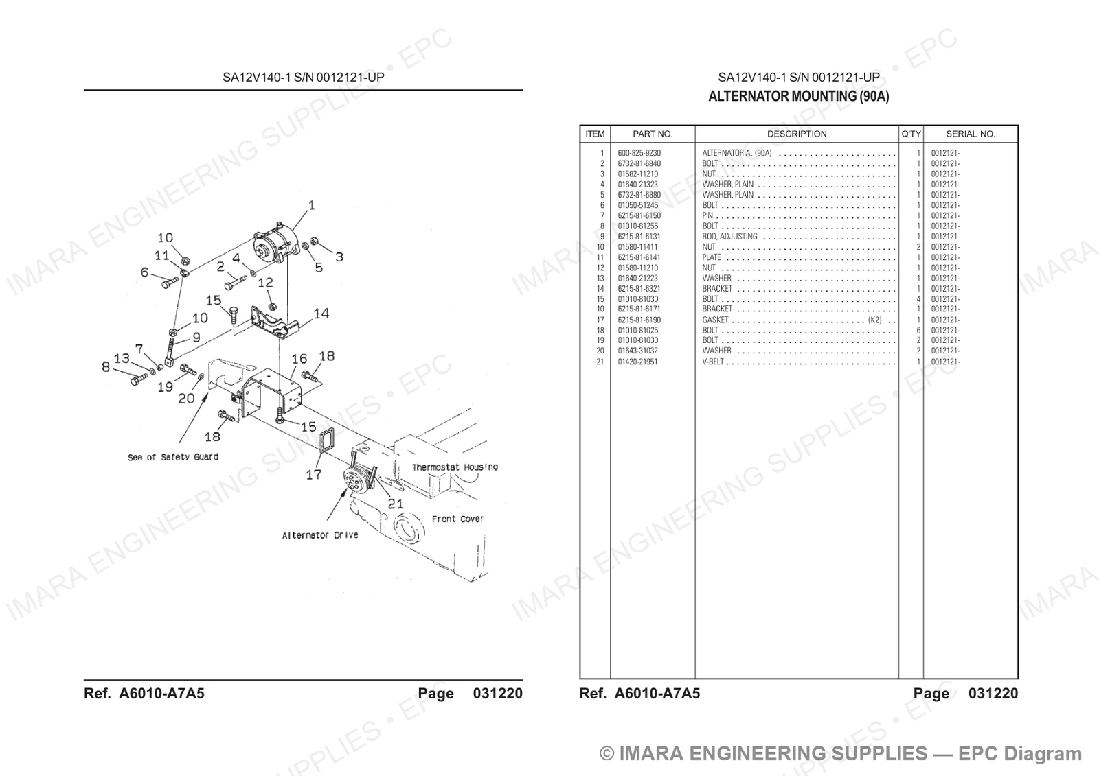 Komatsu HD785-5 Parts Diagram