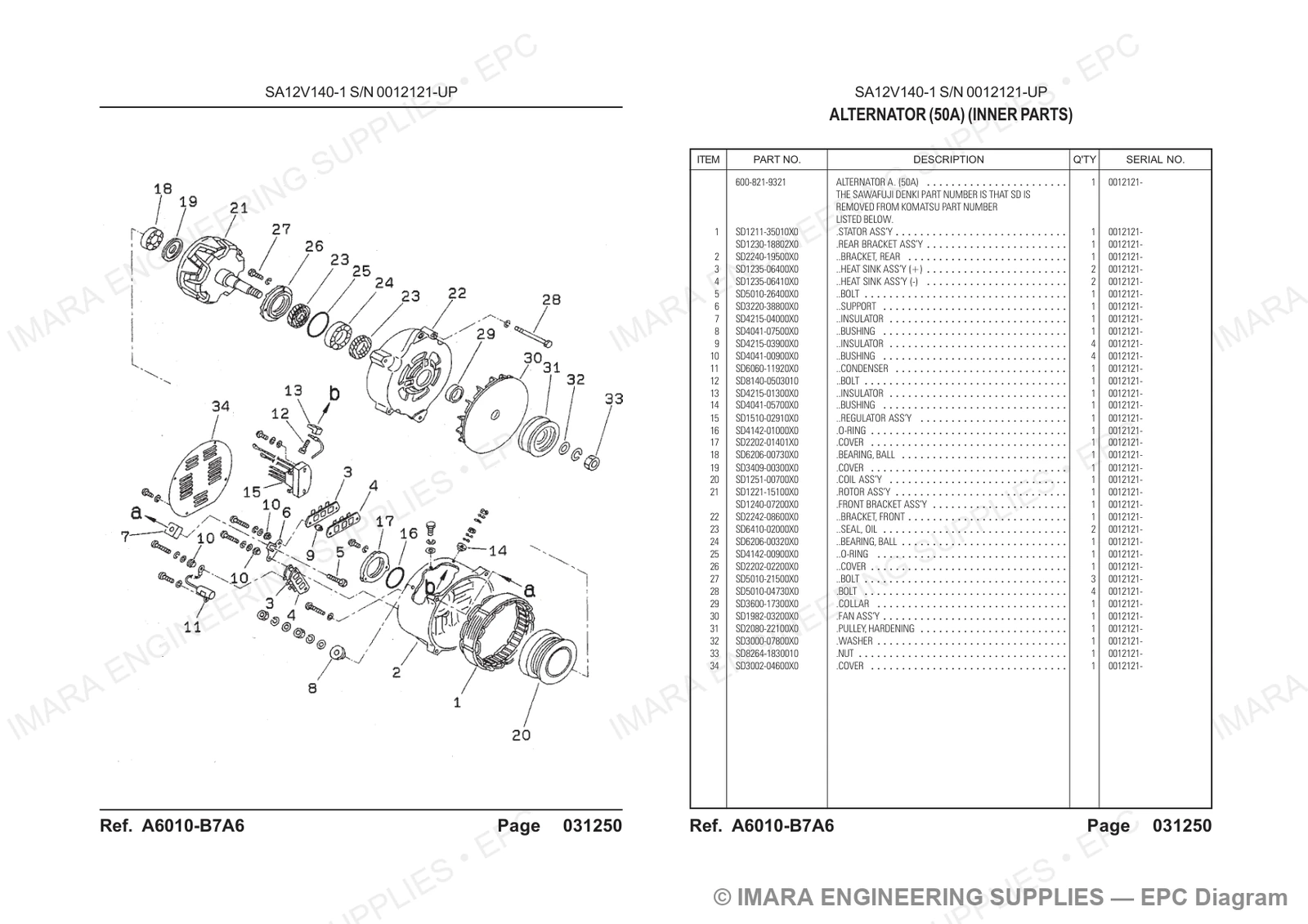 Komatsu HD785-5 Parts Diagram