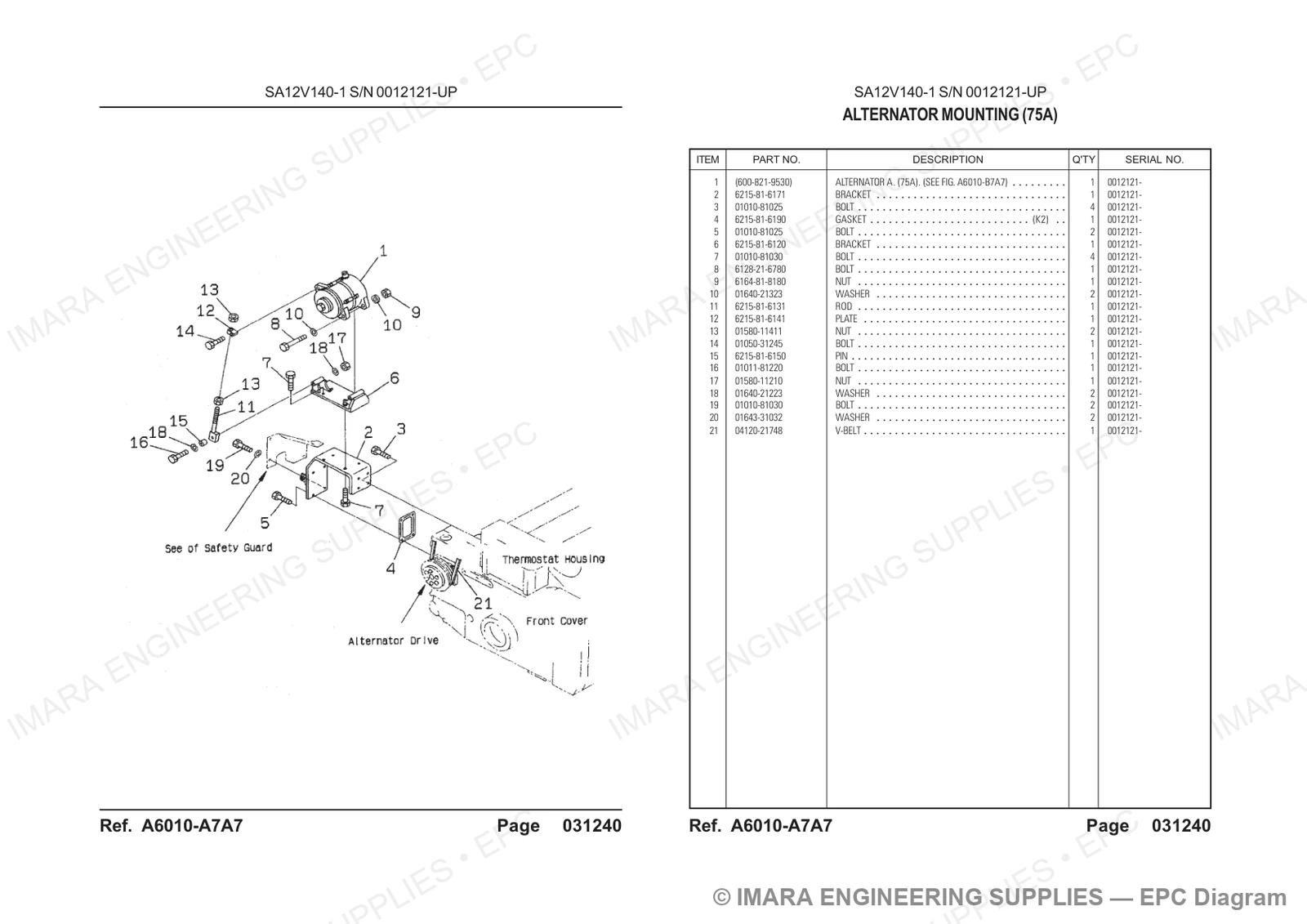 Komatsu HD785-5 Parts Diagram
