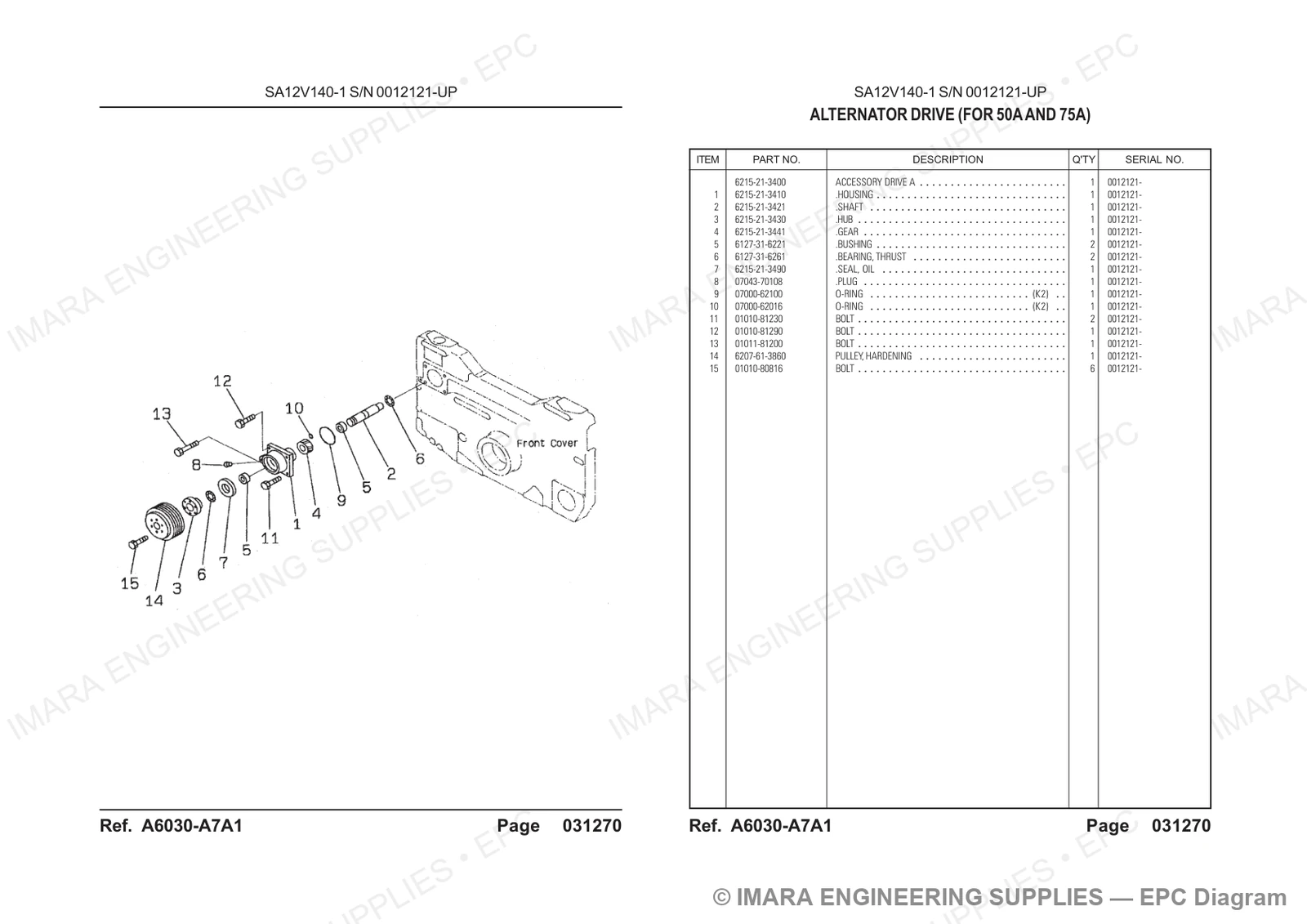 Komatsu HD785-5 Parts Diagram