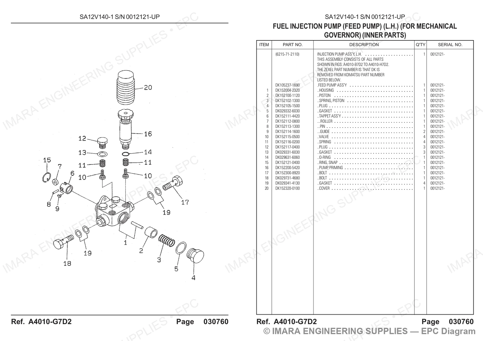 Komatsu HD785-5 Parts Diagram