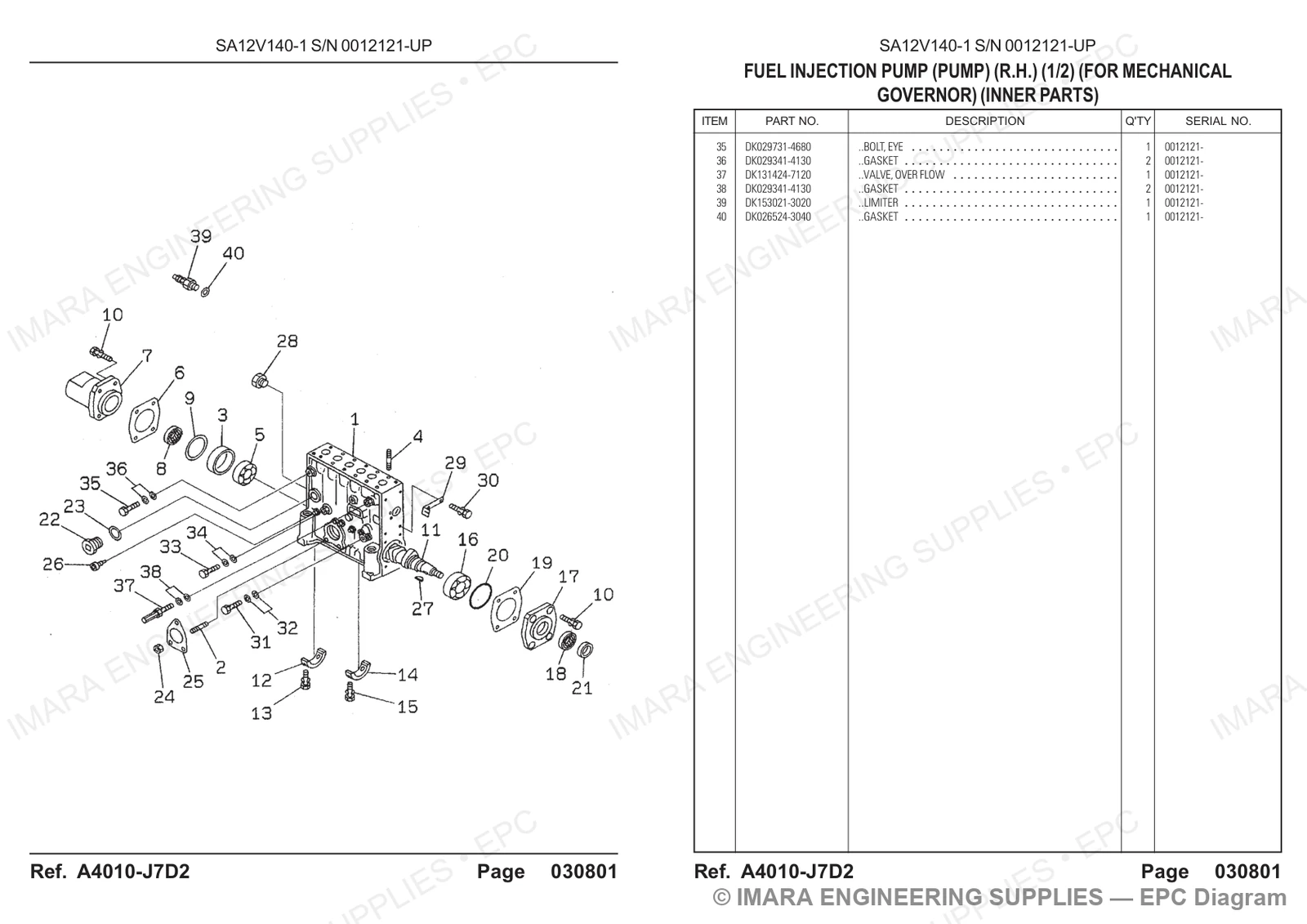 Komatsu HD785-5 Parts Diagram