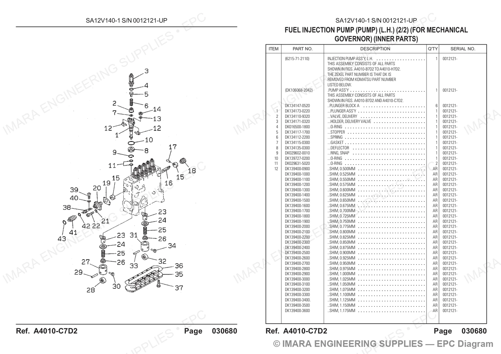 Komatsu HD785-5 Parts Diagram