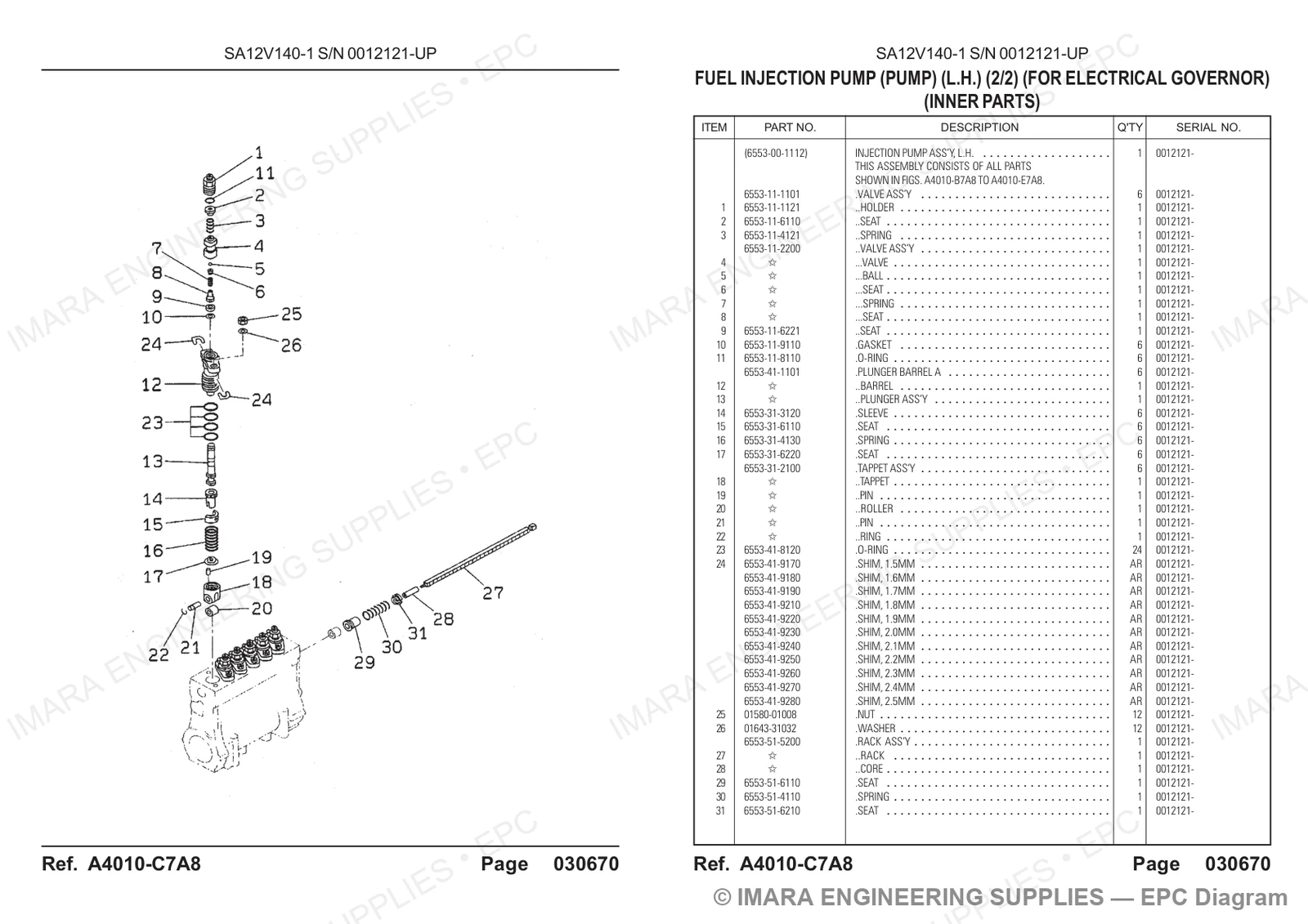 Komatsu HD785-5 Parts Diagram