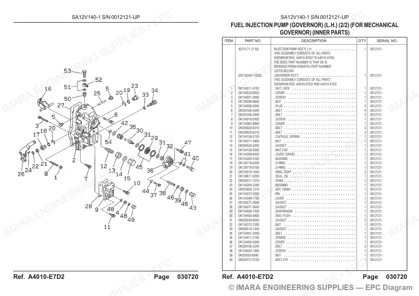 Komatsu HD785-5 Parts Diagram
