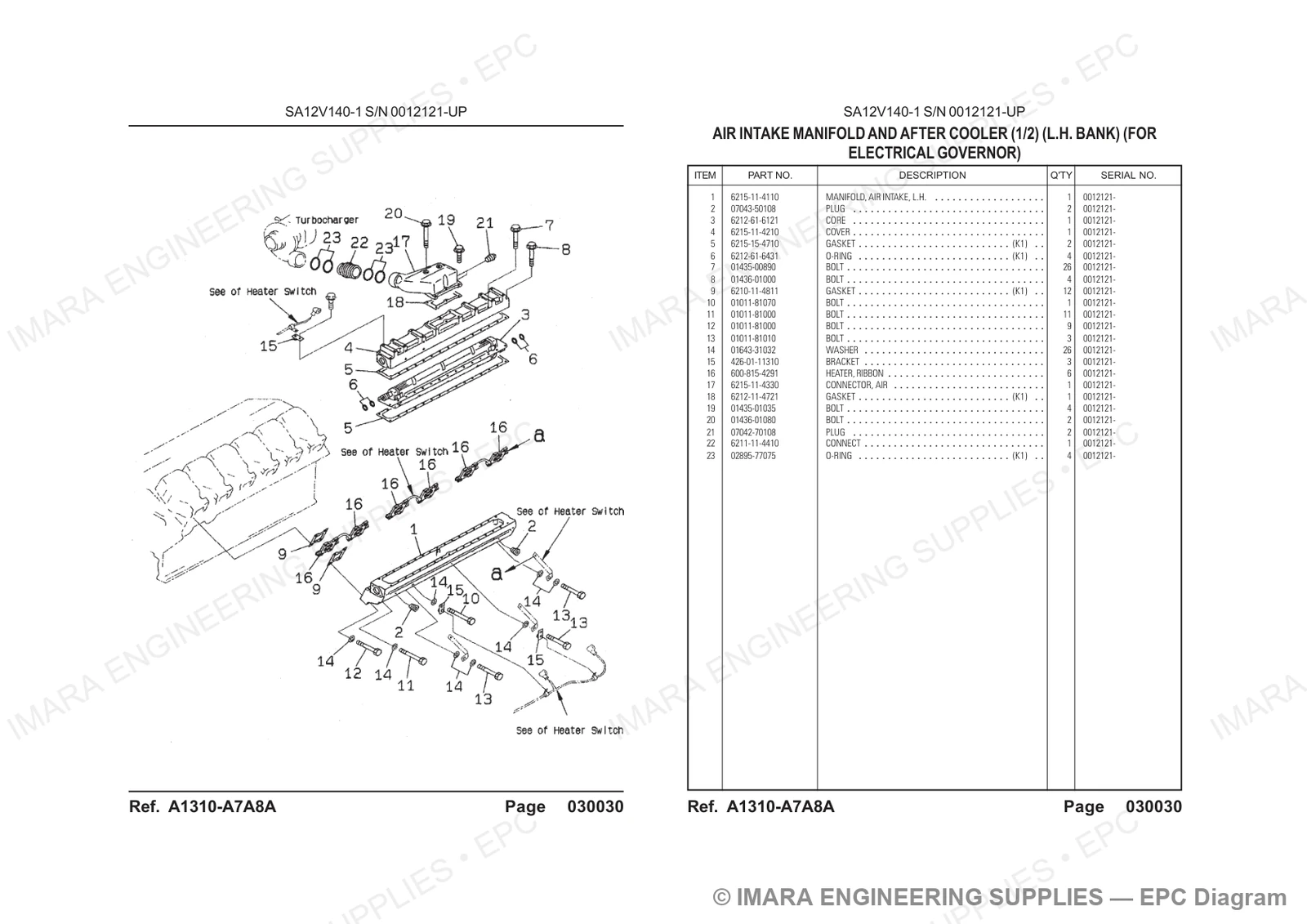 Komatsu HD785-5 Parts Diagram