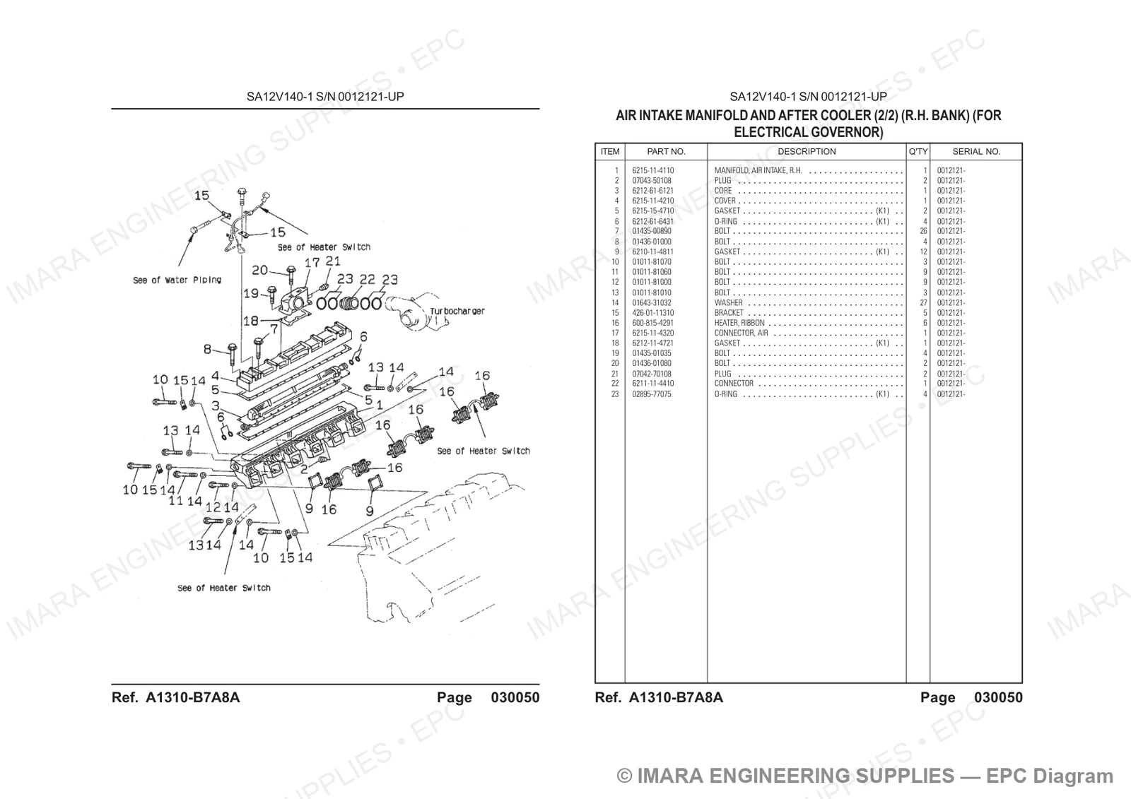 Komatsu HD785-5 Parts Diagram