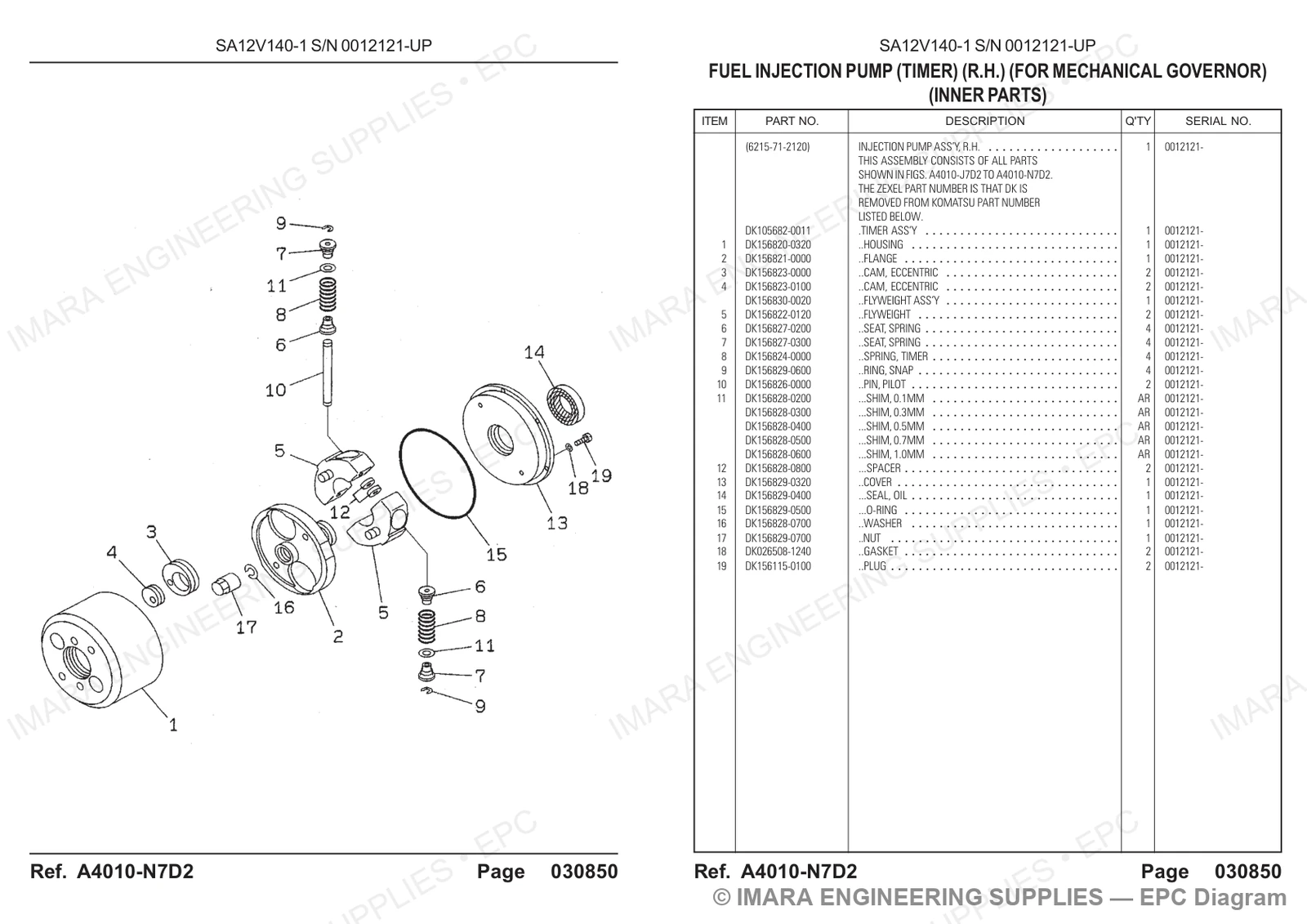 Komatsu HD785-5 Parts Diagram