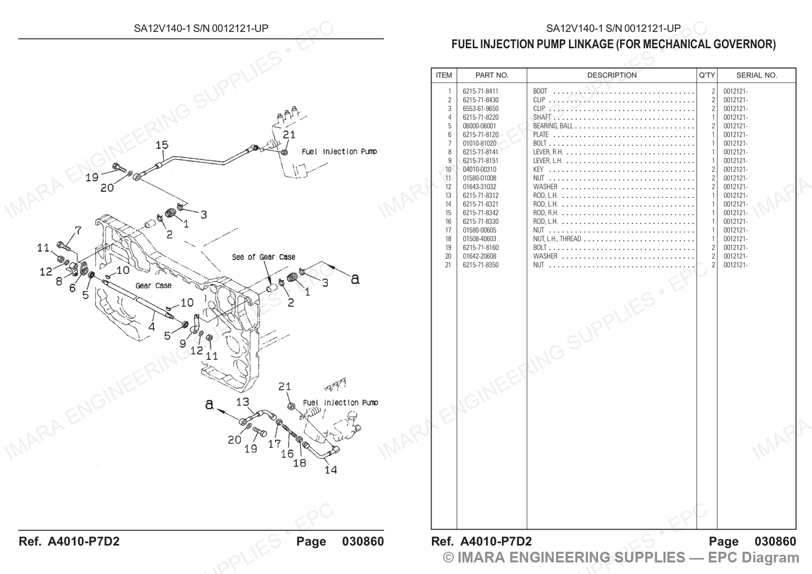 Komatsu HD785-5 Parts Diagram