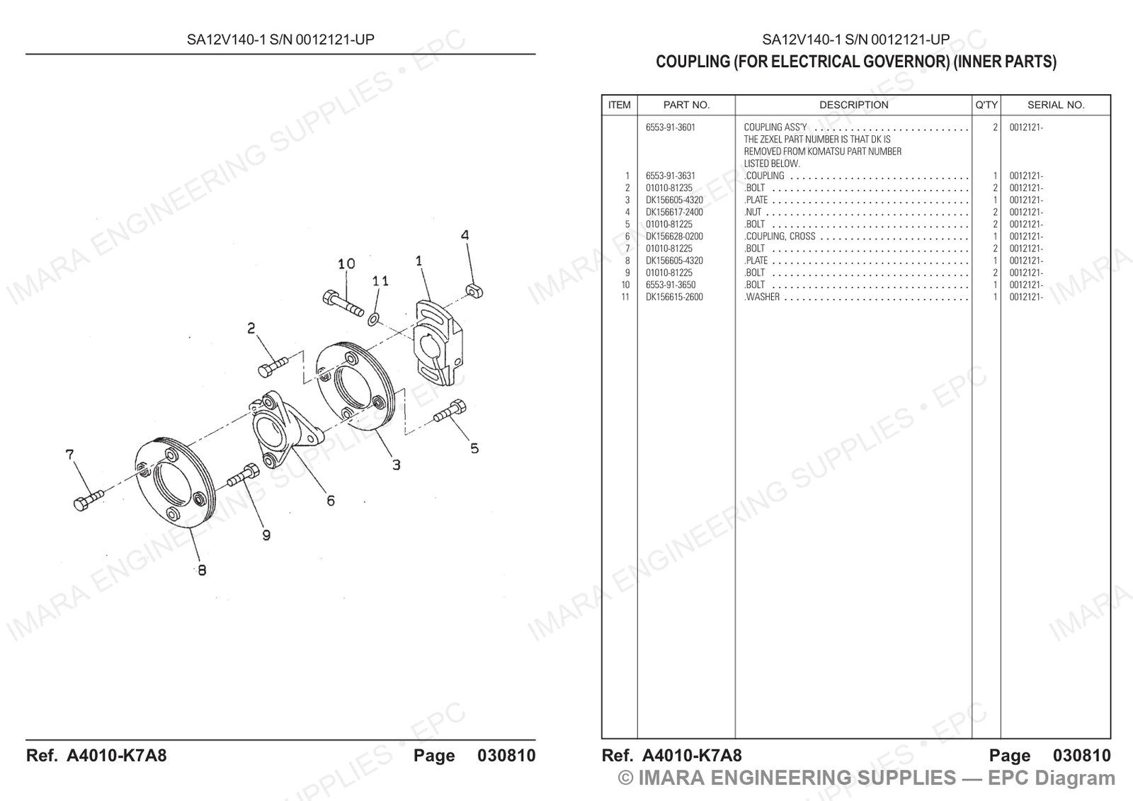 Komatsu HD785-5 Parts Diagram