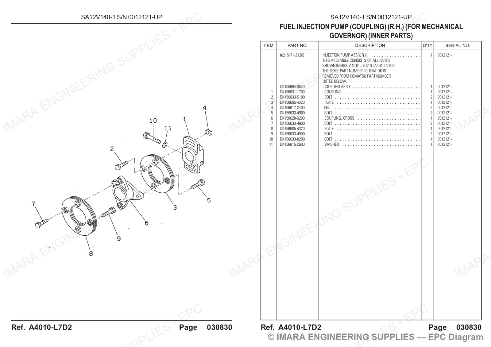 Komatsu HD785-5 Parts Diagram