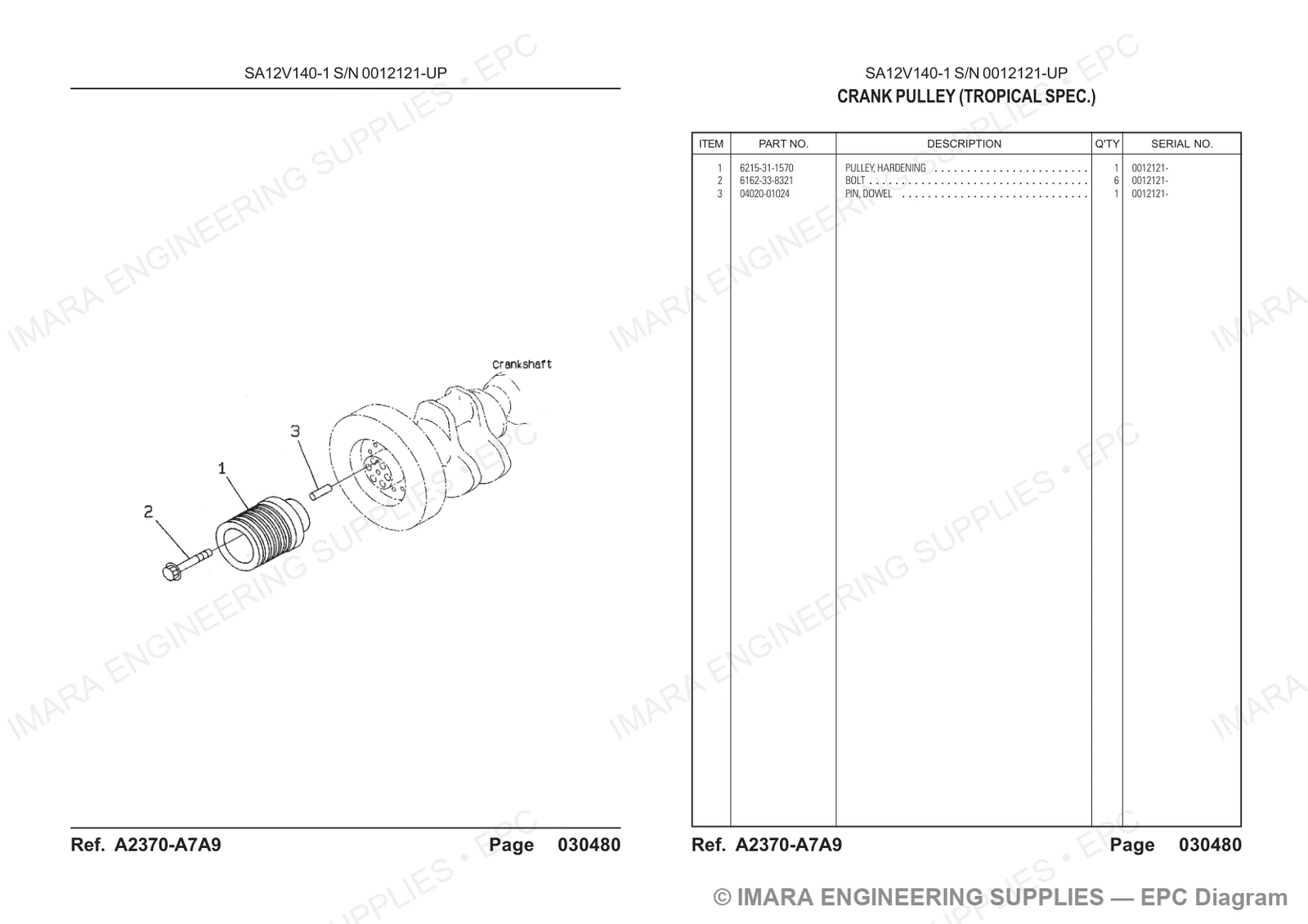 Komatsu HD785-5 Parts Diagram