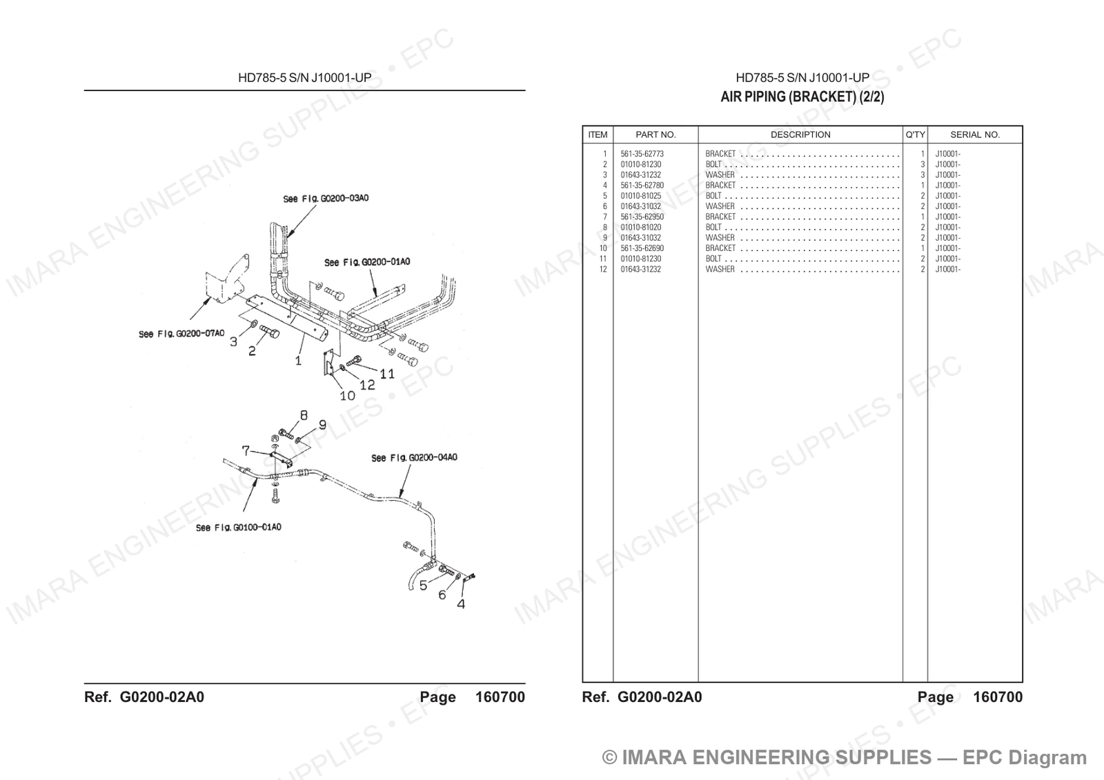 Komatsu HD785-5 Parts Diagram