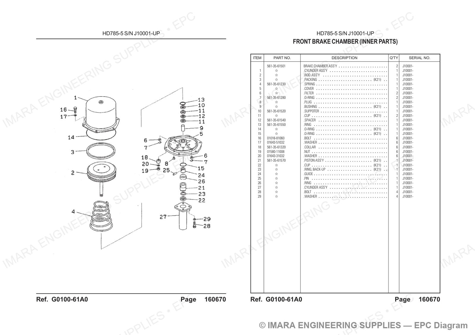 Komatsu HD785-5 Parts Diagram