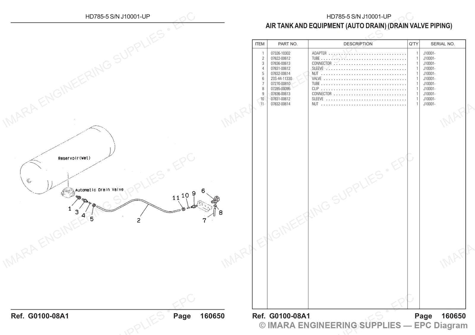 Komatsu HD785-5 Parts Diagram