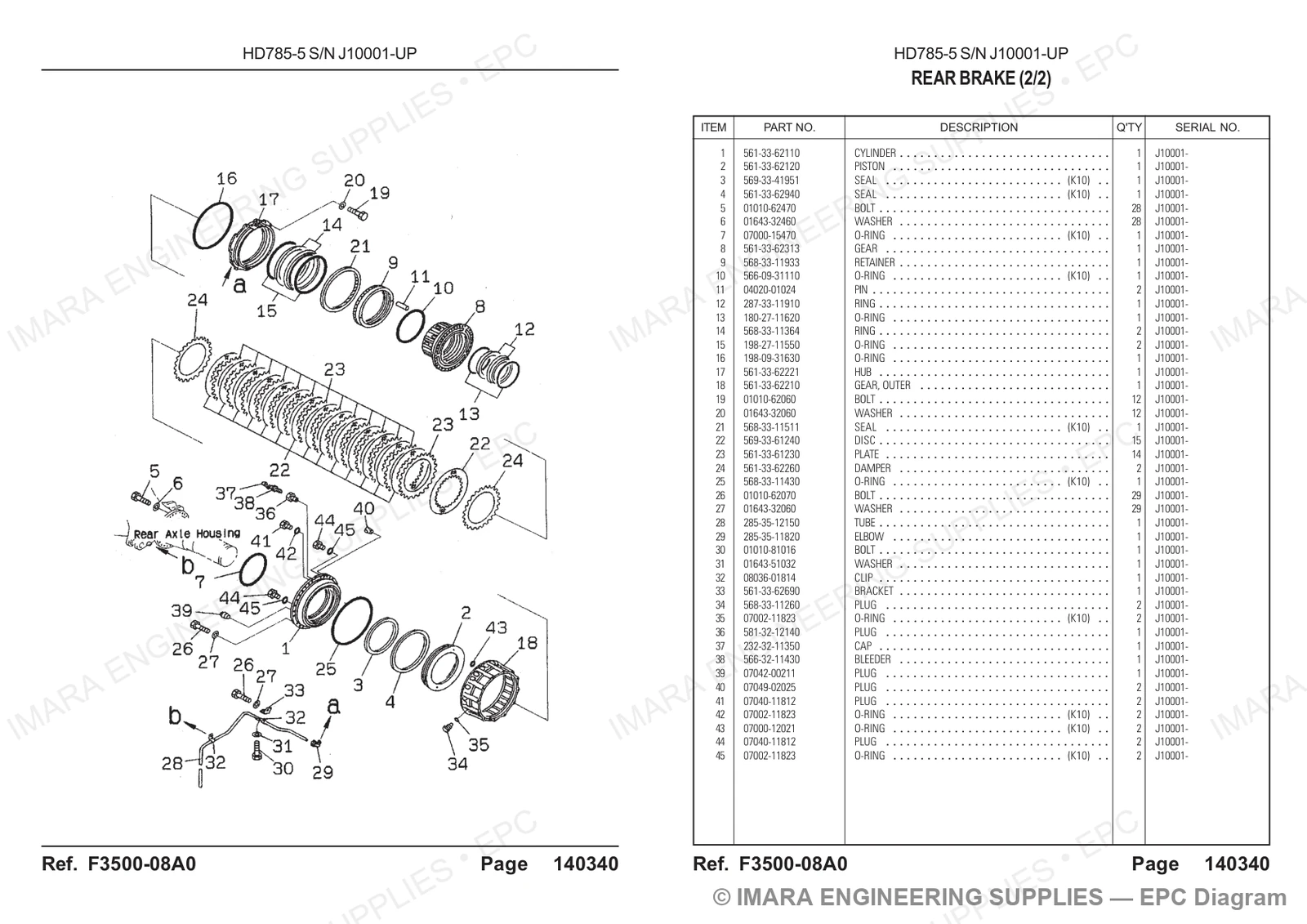 Komatsu HD785-5 Parts Diagram