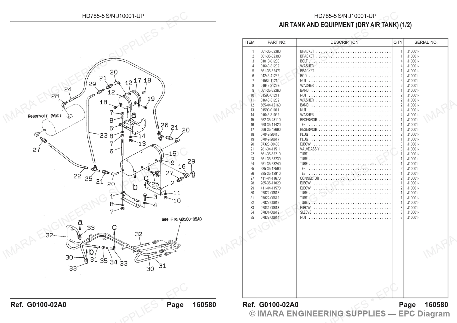Komatsu HD785-5 Parts Diagram