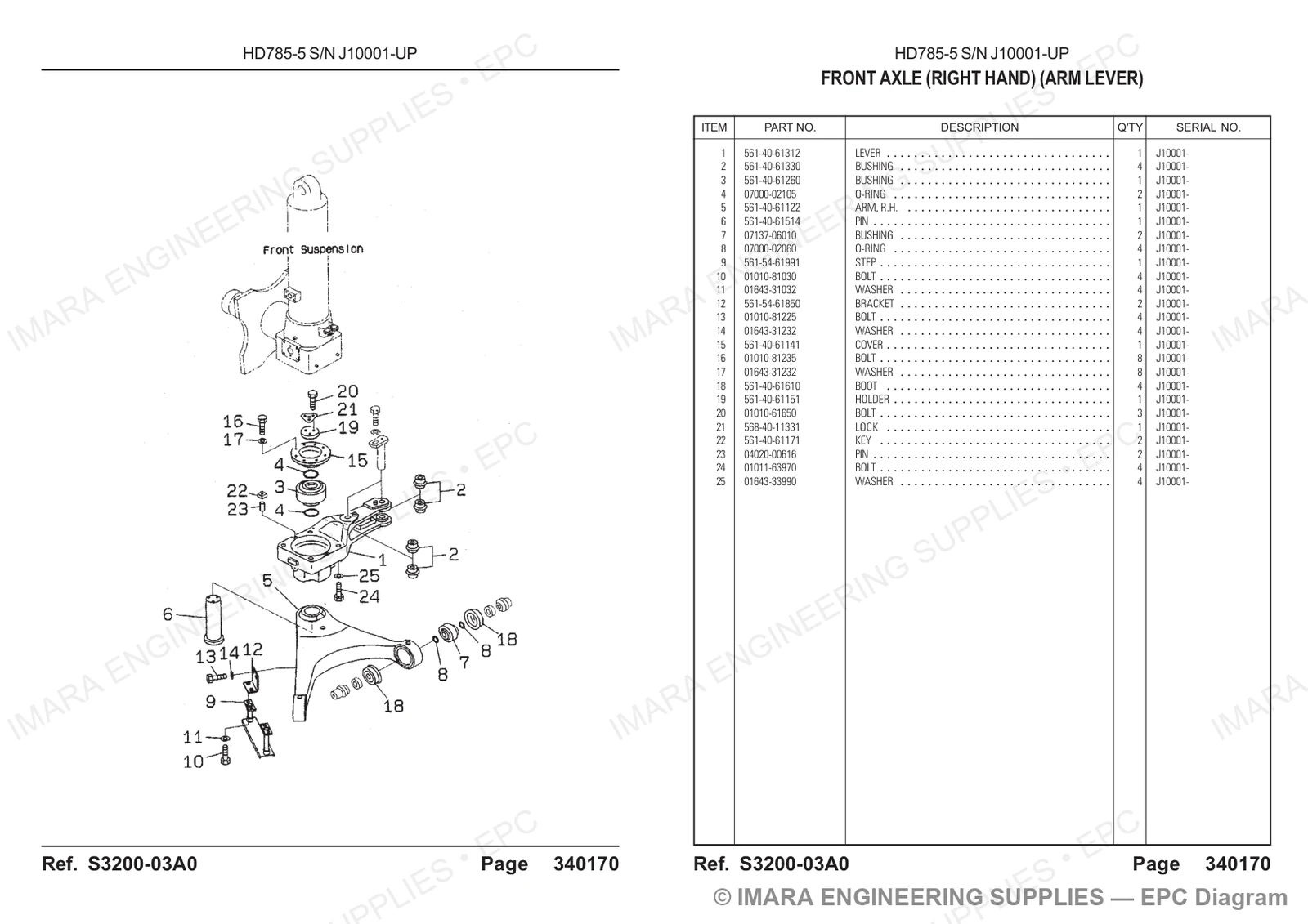 Komatsu HD785-5 Parts Diagram
