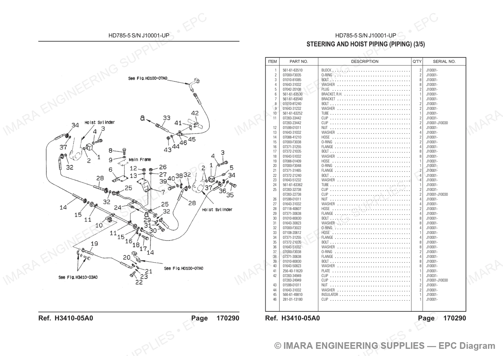 Komatsu HD785-5 Parts Diagram