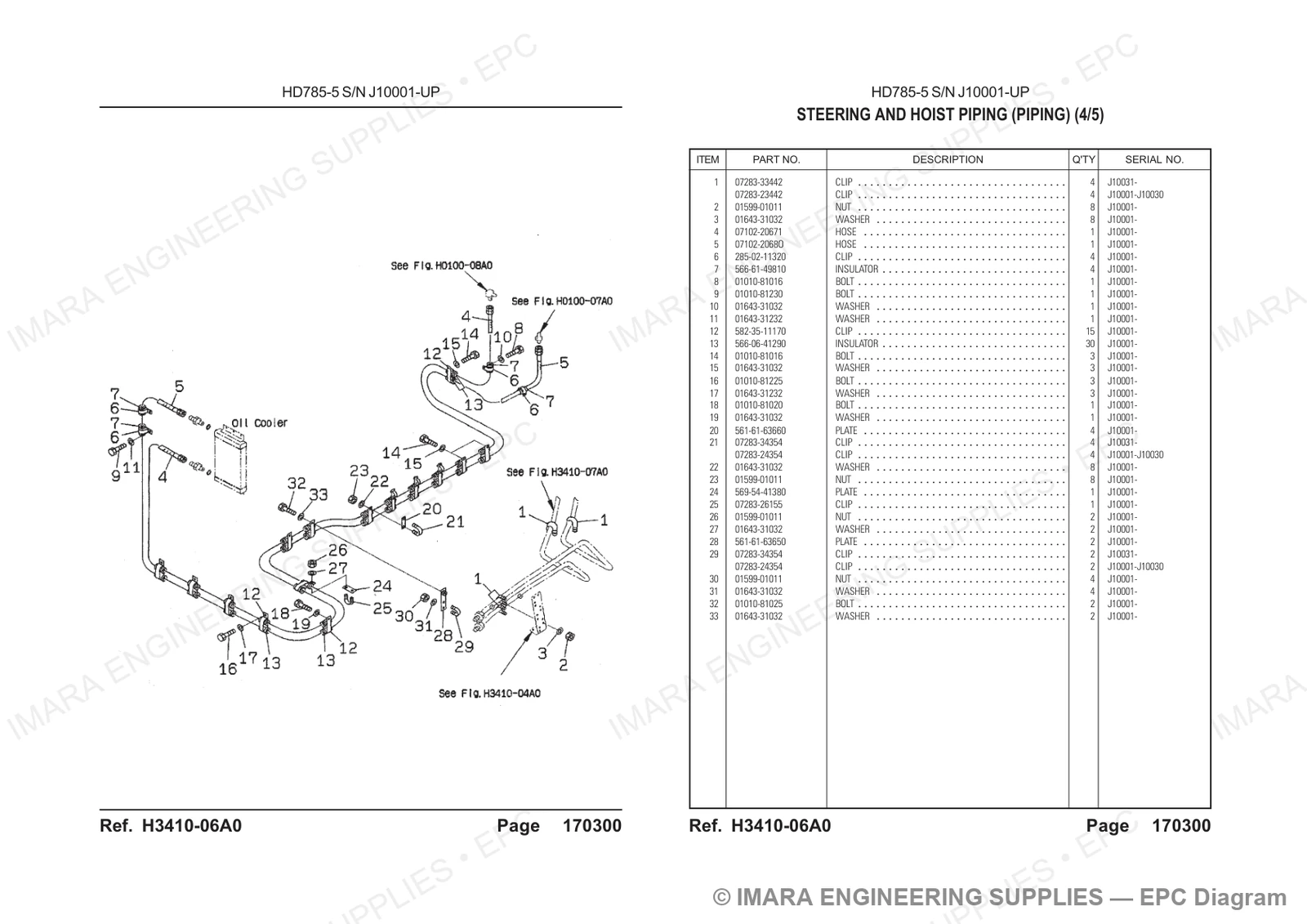 Komatsu HD785-5 Parts Diagram