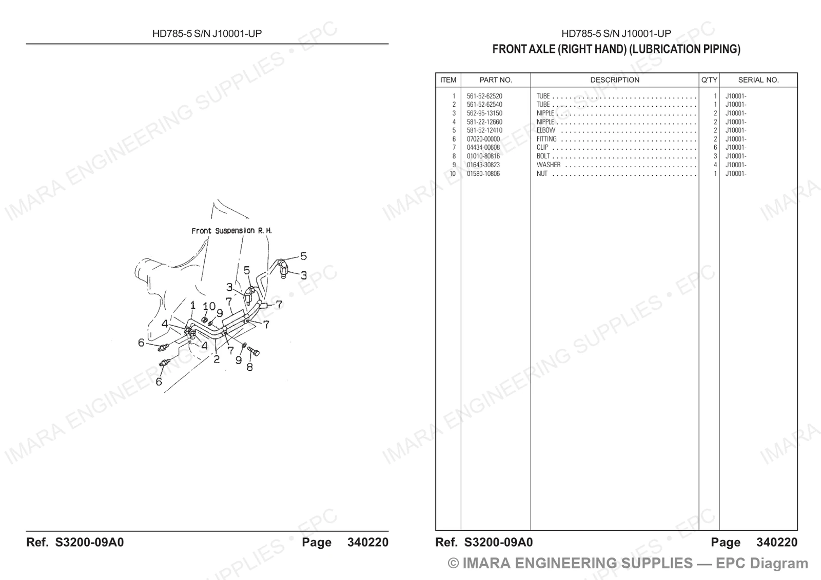 Komatsu HD785-5 Parts Diagram