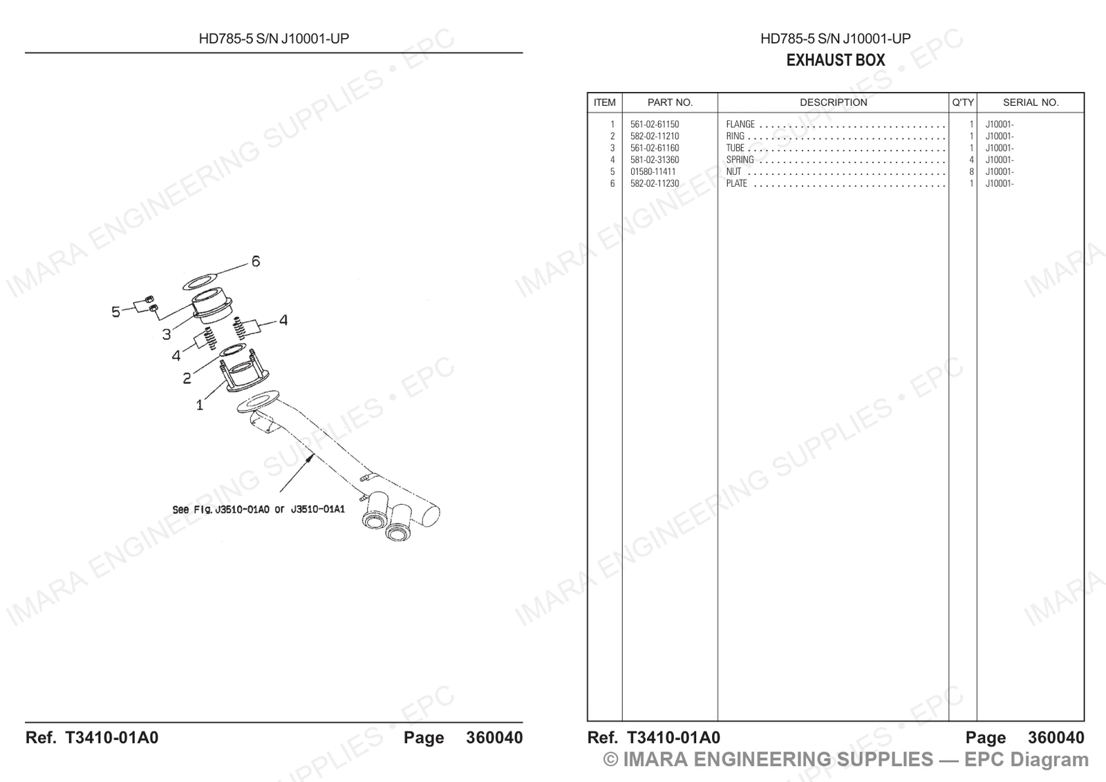 Komatsu HD785-5 Parts Diagram