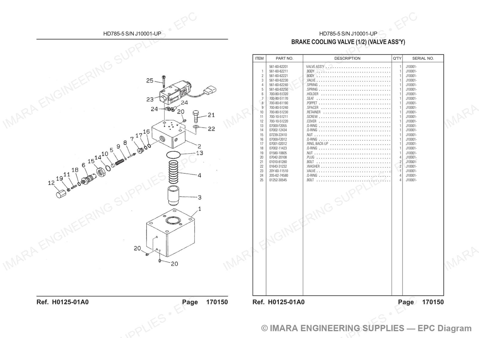 Komatsu HD785-5 Parts Diagram