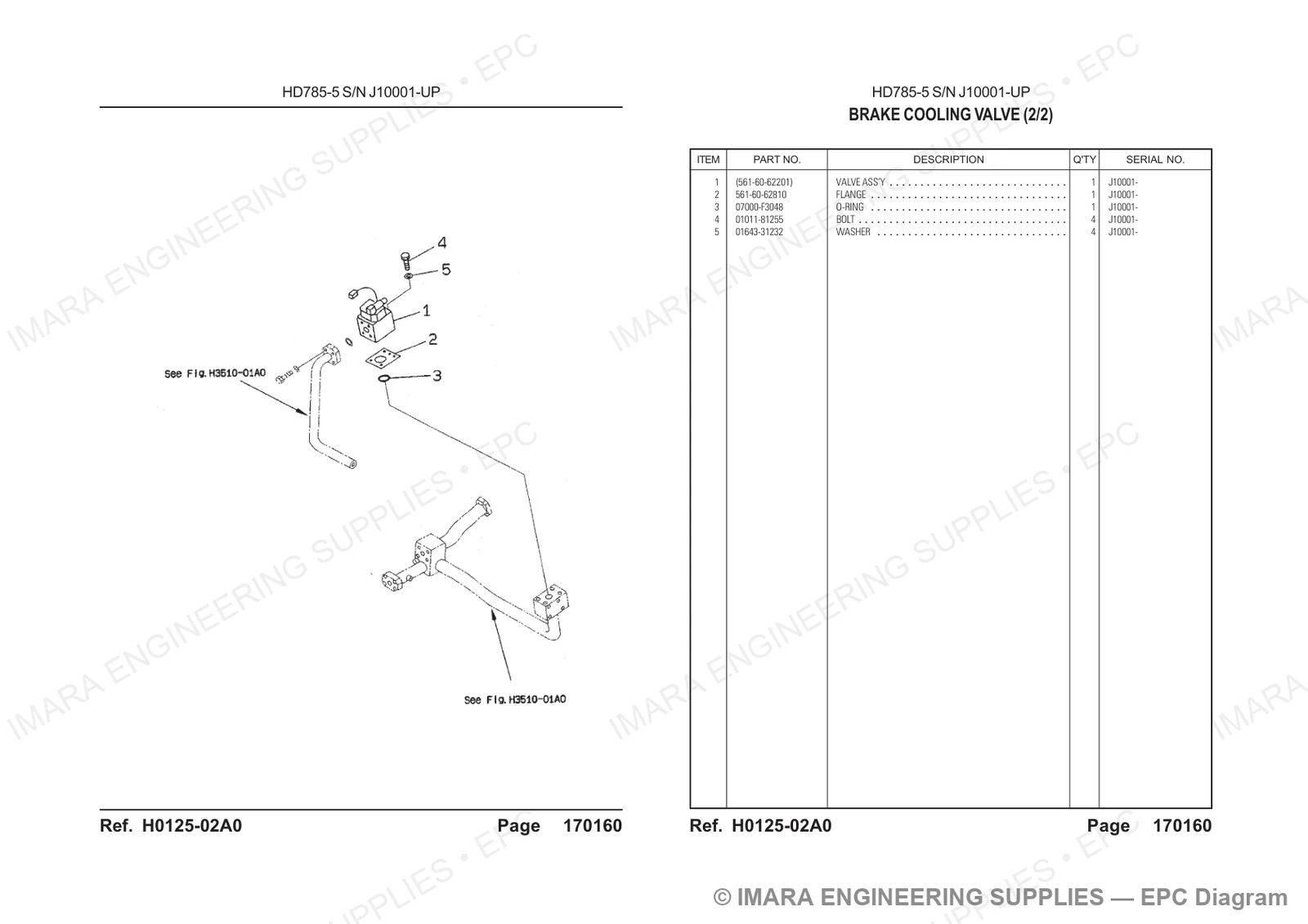 Komatsu HD785-5 Parts Diagram