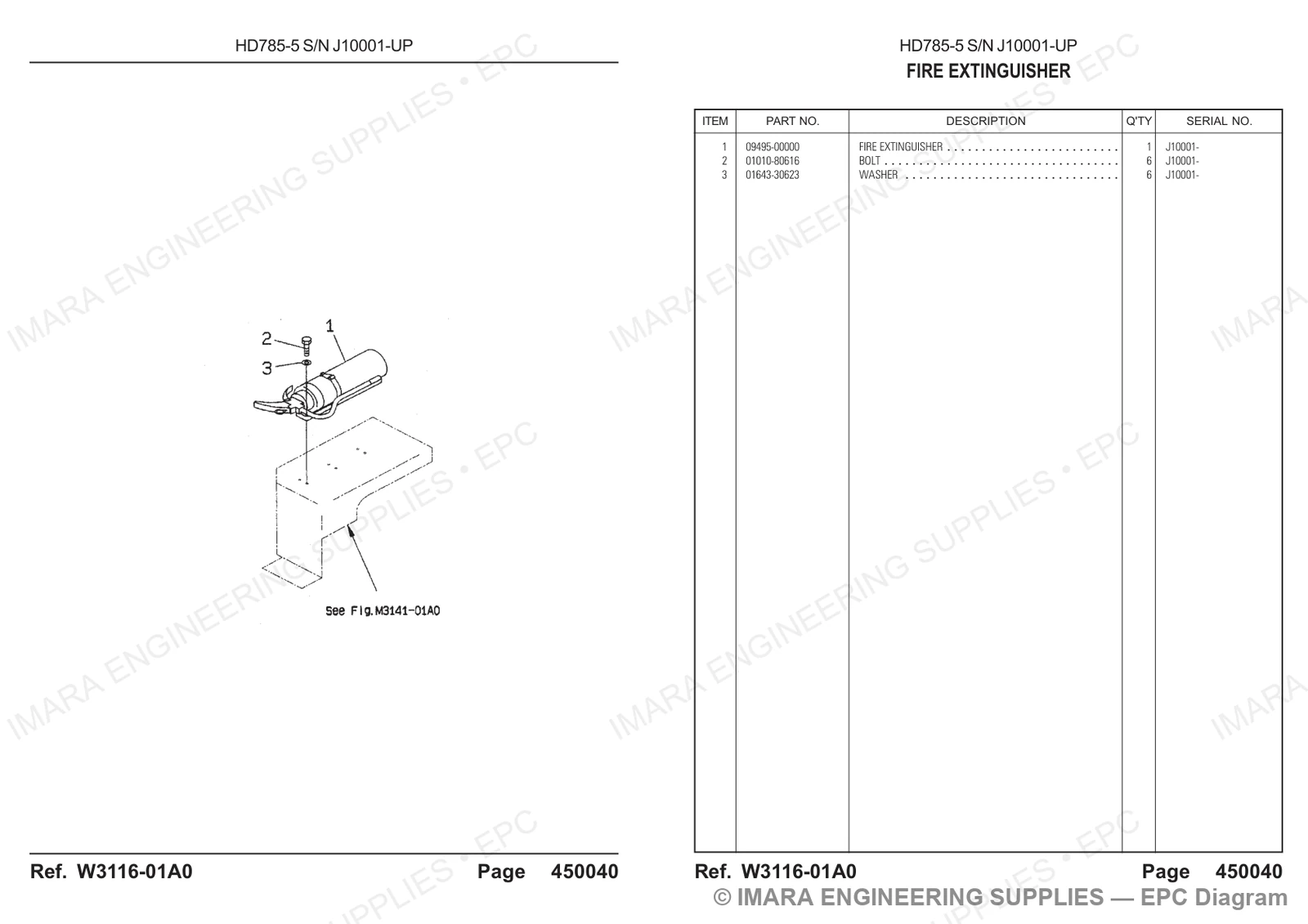 Komatsu HD785-5 Parts Diagram