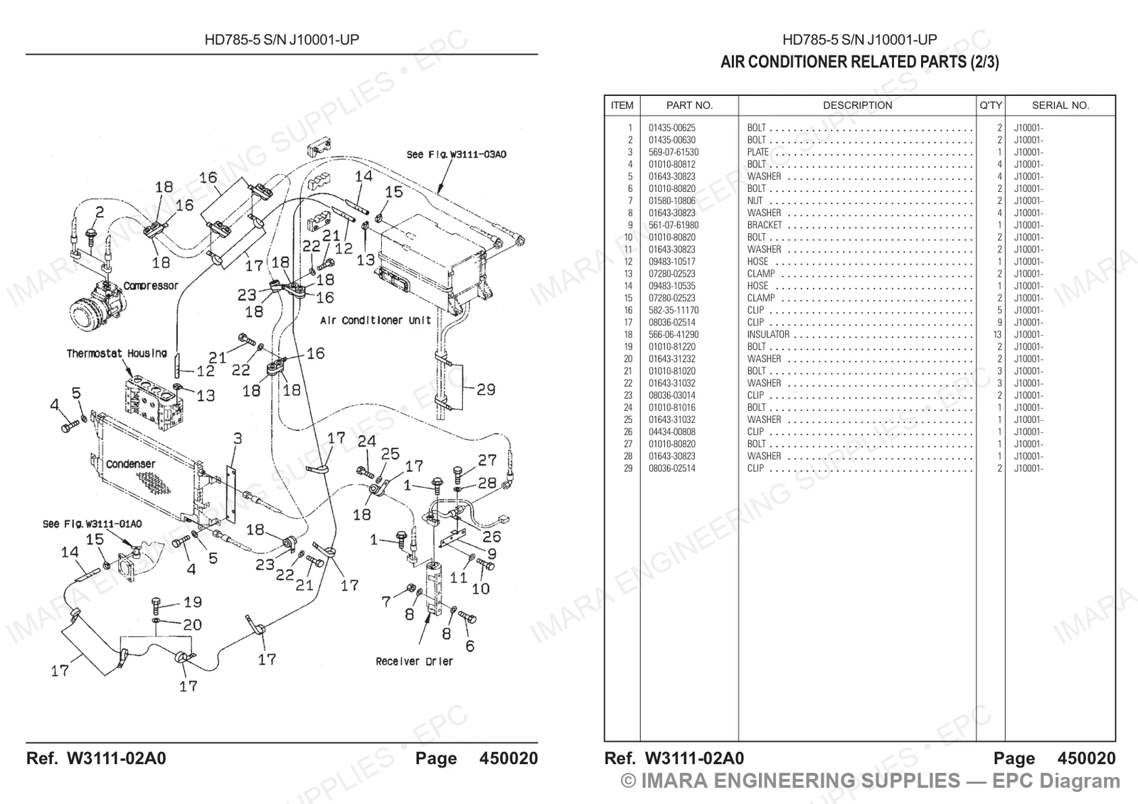 Komatsu HD785-5 Parts Diagram