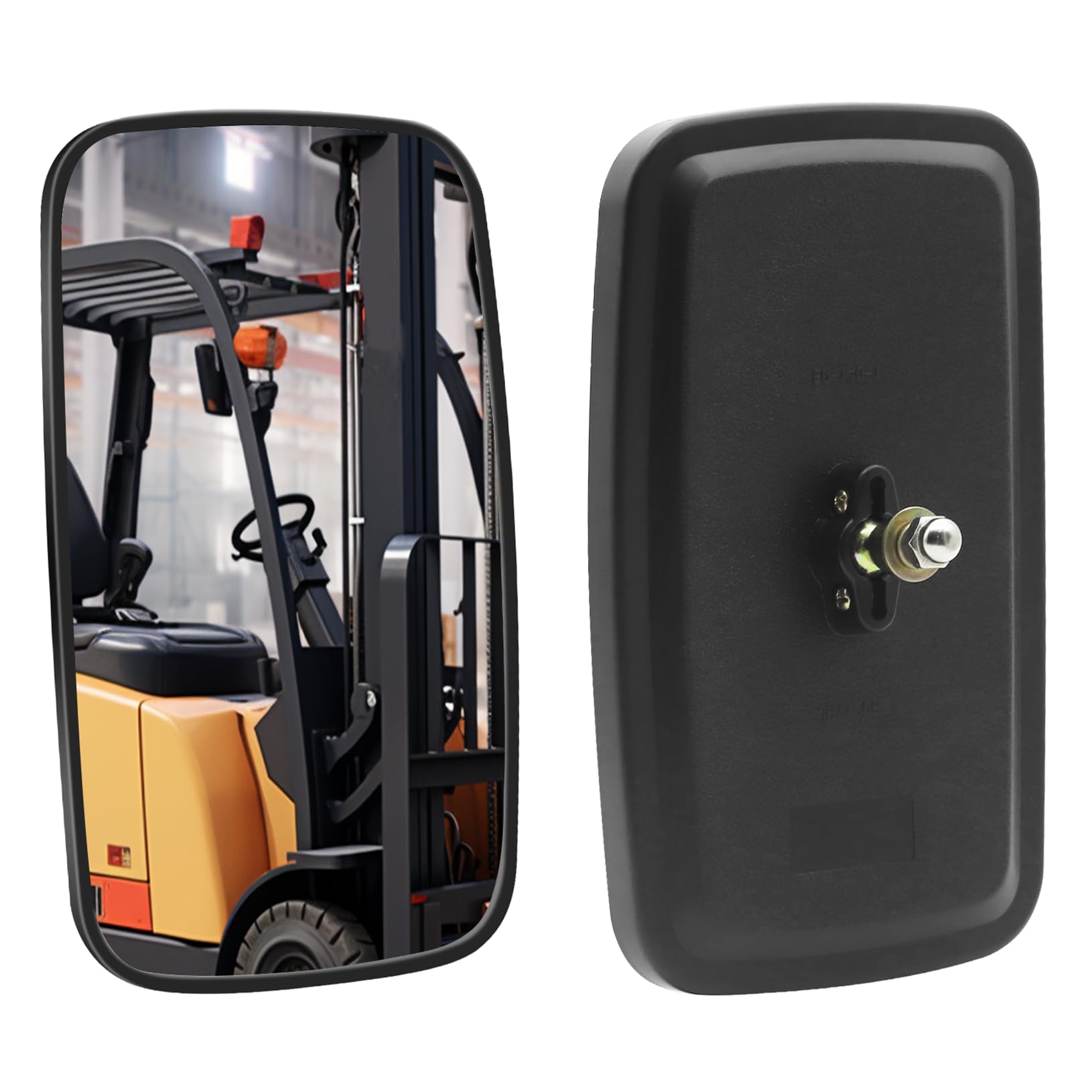 Excavator mirrors for improved visibility and safety