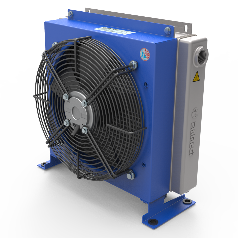 Hydraulic oil cooler maintaining optimal fluid temperature