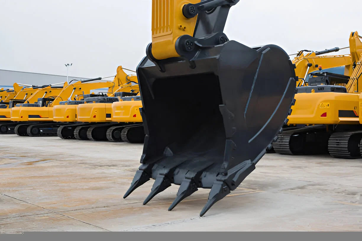 Excavator bucket for digging and material movement